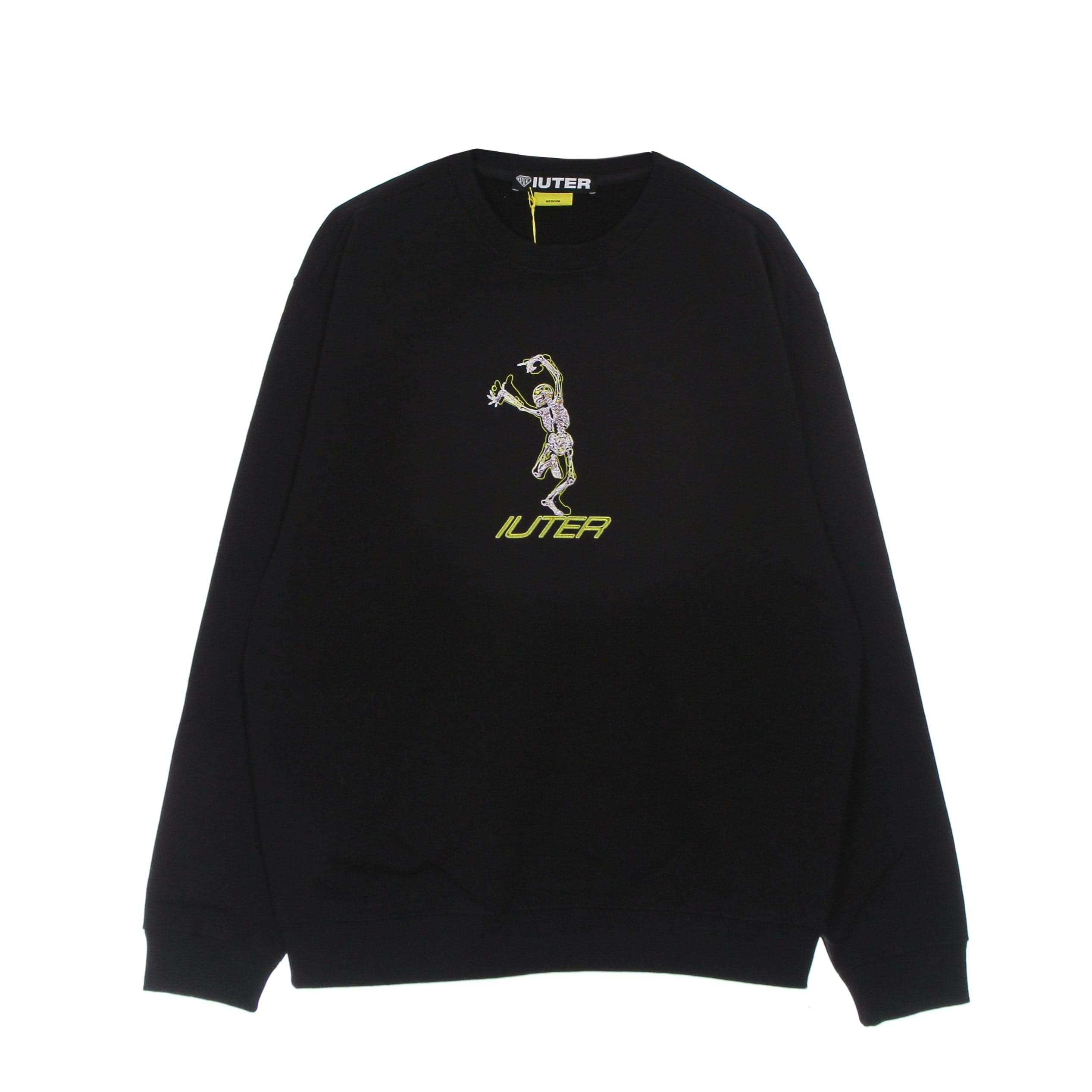 IUTER Felpa Girocollo Uomo Skeleton Crewneck Black