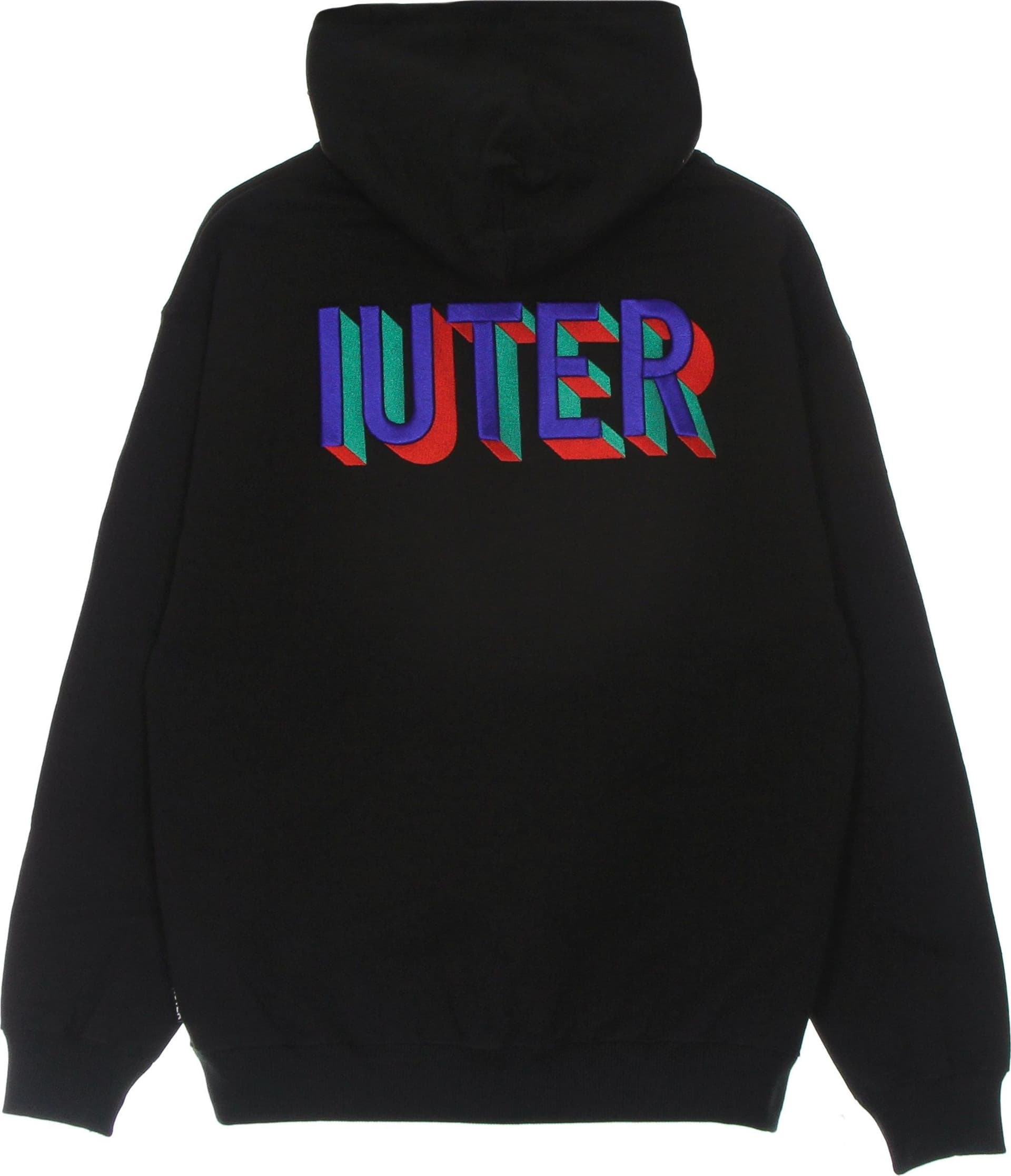 IUTER Felpa Cappuccio Uomo Say Something Hoodie Black da uomo in Felpe con cappuccio Drestige - Casamassima, commercioVirtuoso.it