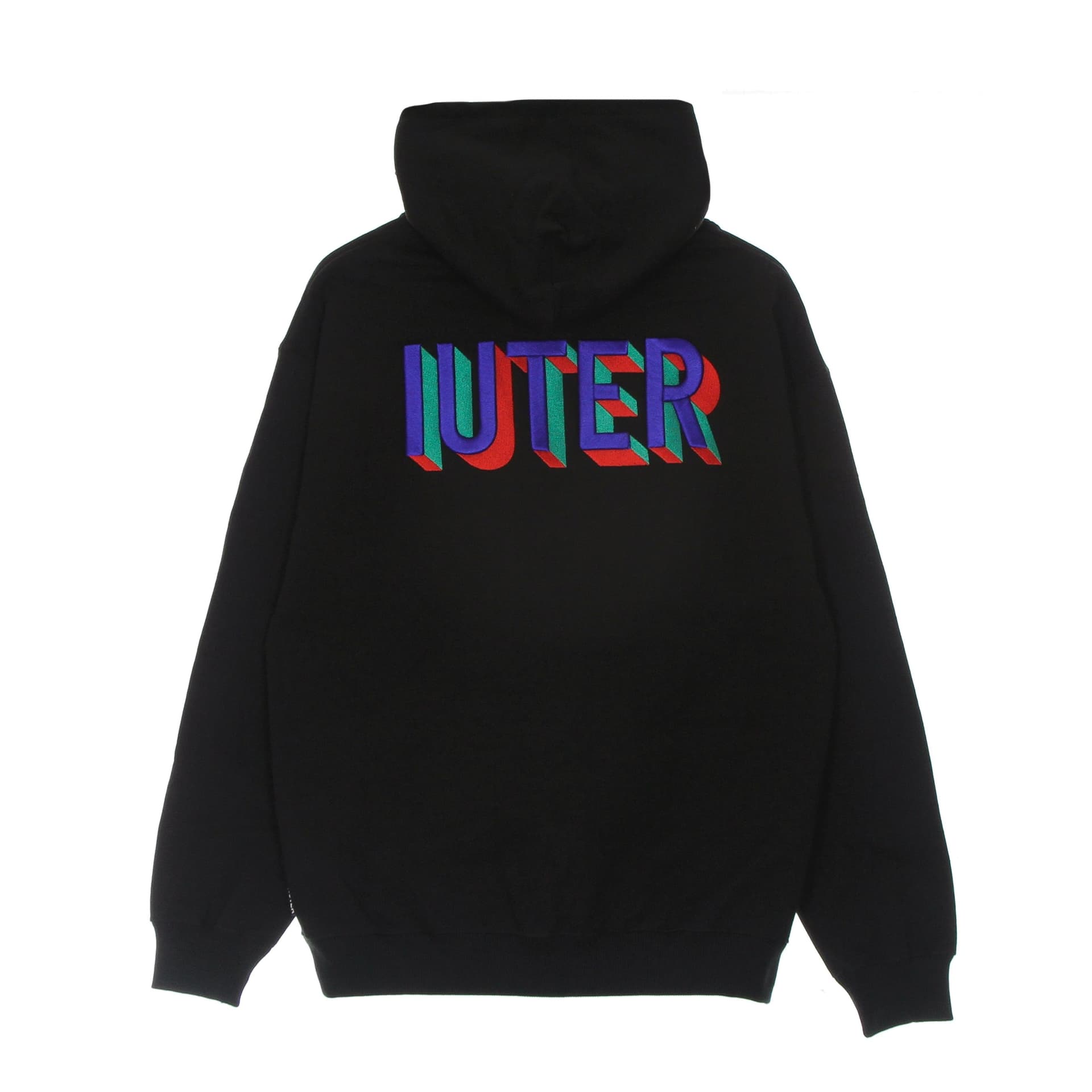 IUTER Felpa Cappuccio Uomo Say Something Hoodie Black da uomo in Felpe con cappuccio Drestige - Casamassima, commercioVirtuoso.it