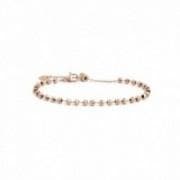 MARLU'-BRACCIALE CRISTALLI SFACETTATI PVD ROSE'