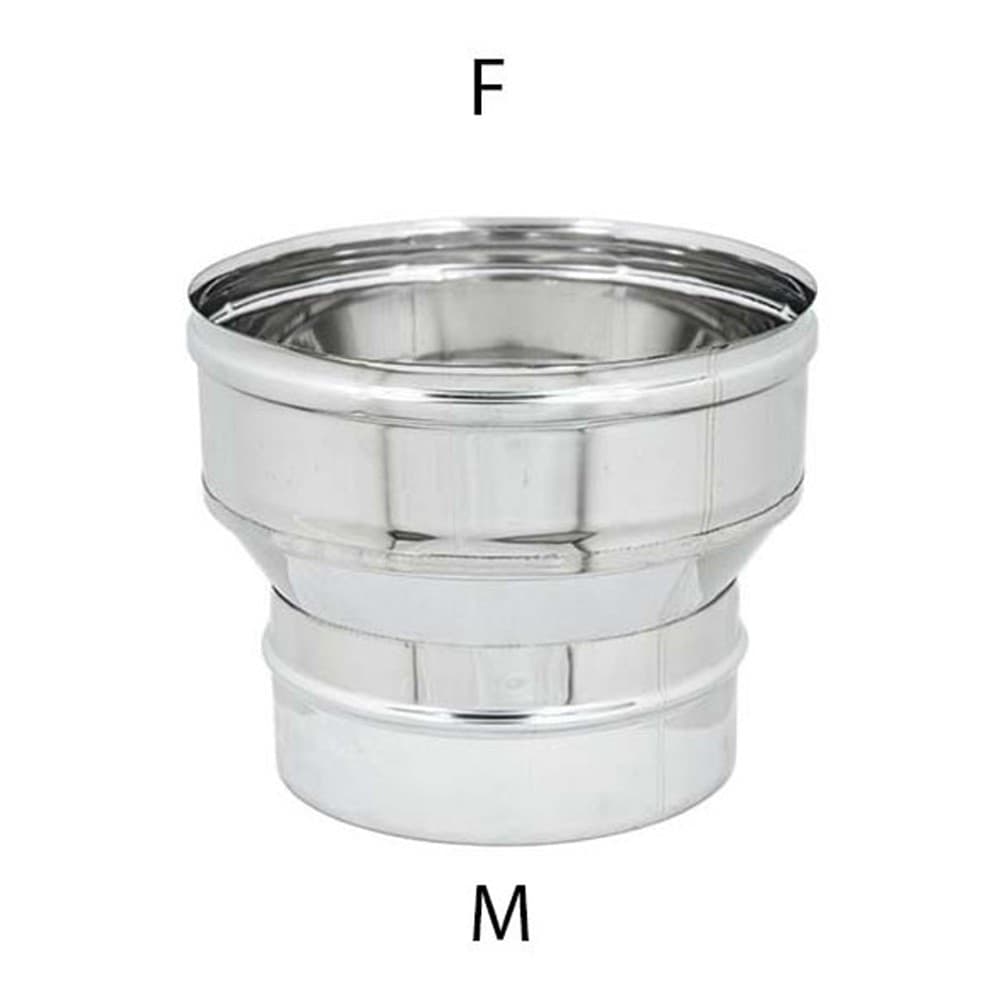 Aumento inox da M 130 a F variabile spessore 6 decimi AISI 304 in Tubi di scarico Aloiserw.com - Altomonte, commercioVirtuoso.it