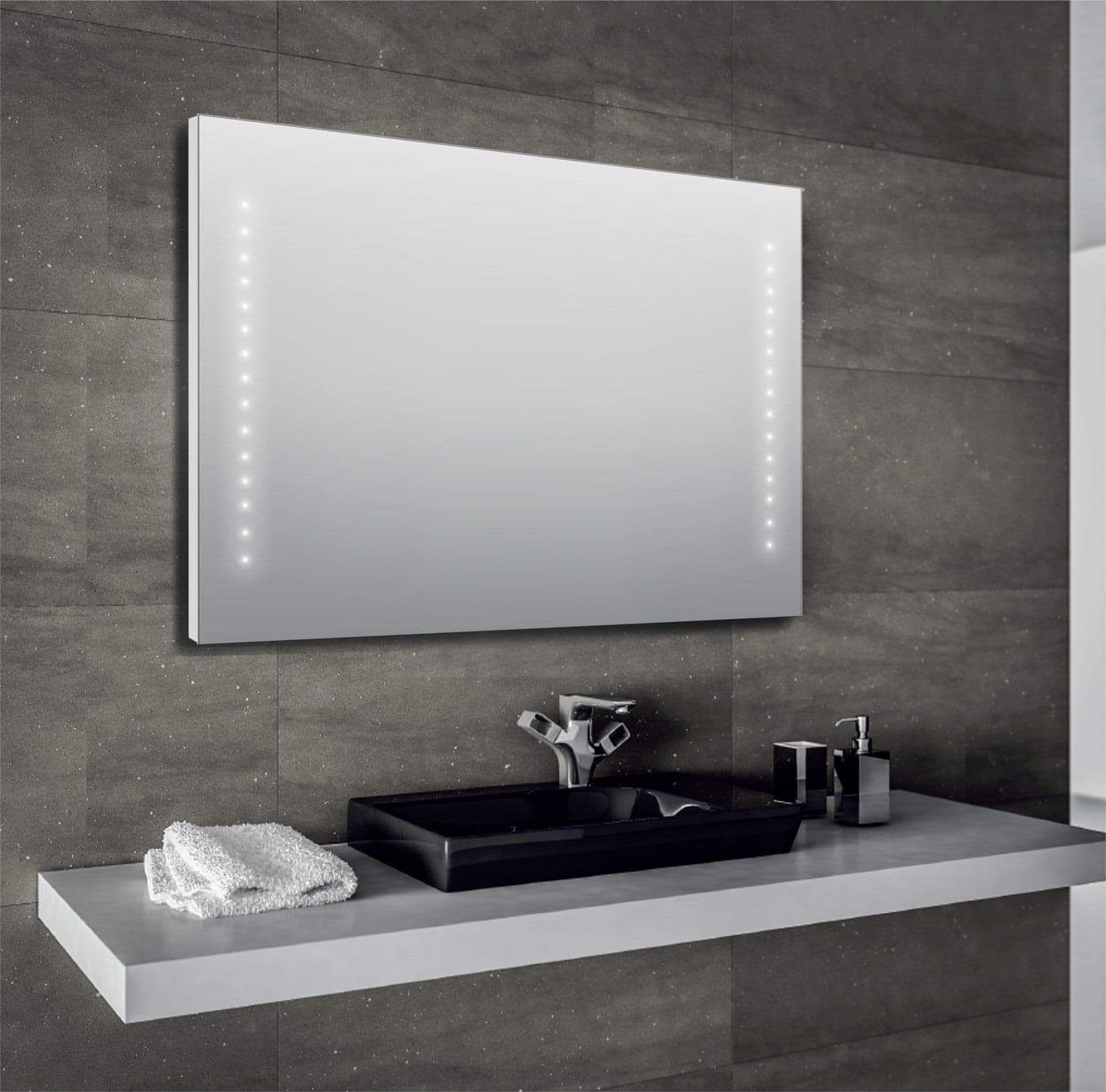 Specchio a led bagno 70x100 filo lucido GIADA in Specchi da parete Mondialshop - Parabiago, commercioVirtuoso.it