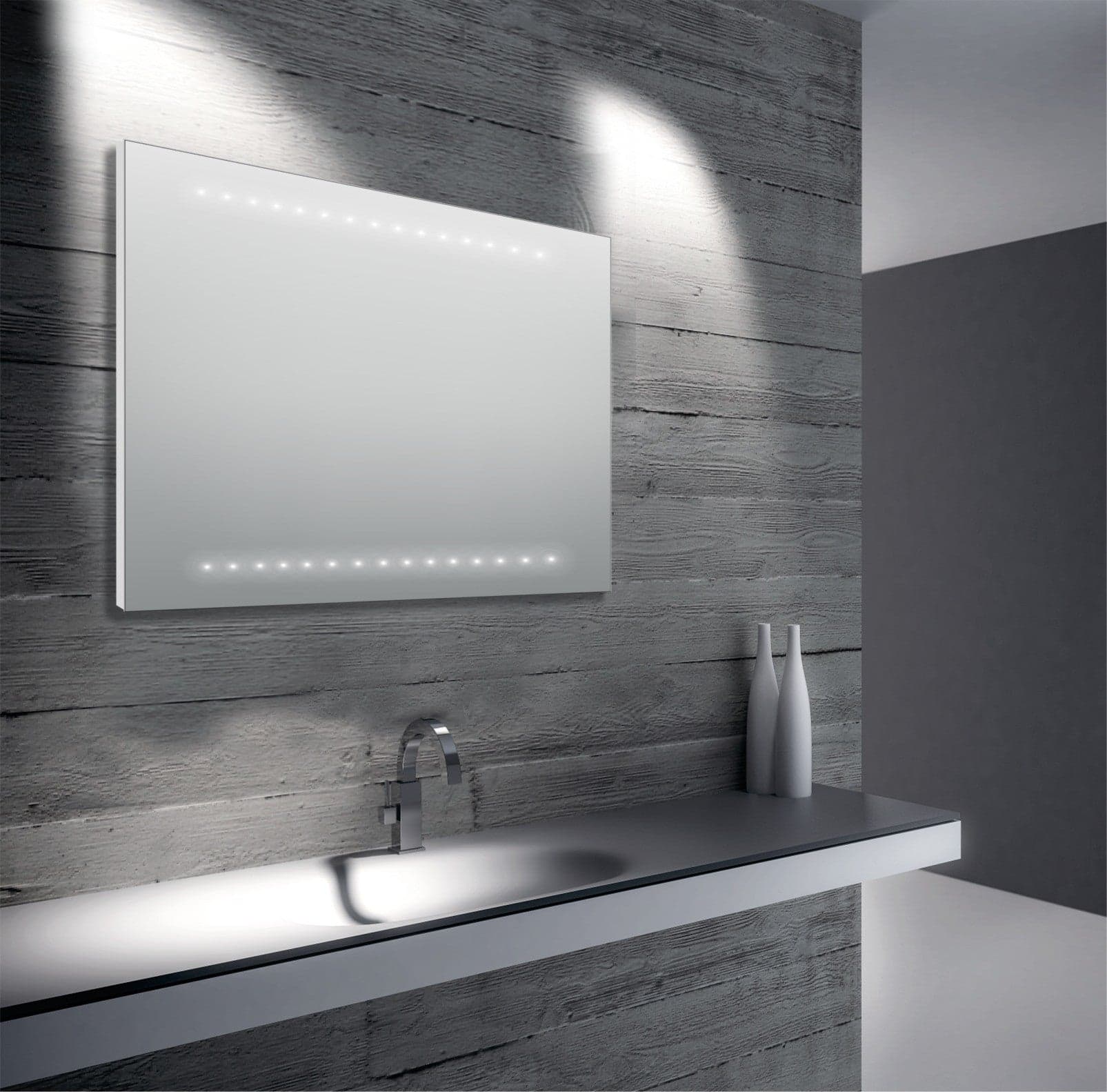 Specchio a led bagno 60x80 con led integrato in Specchi da parete Mondialshop - Parabiago, commercioVirtuoso.it