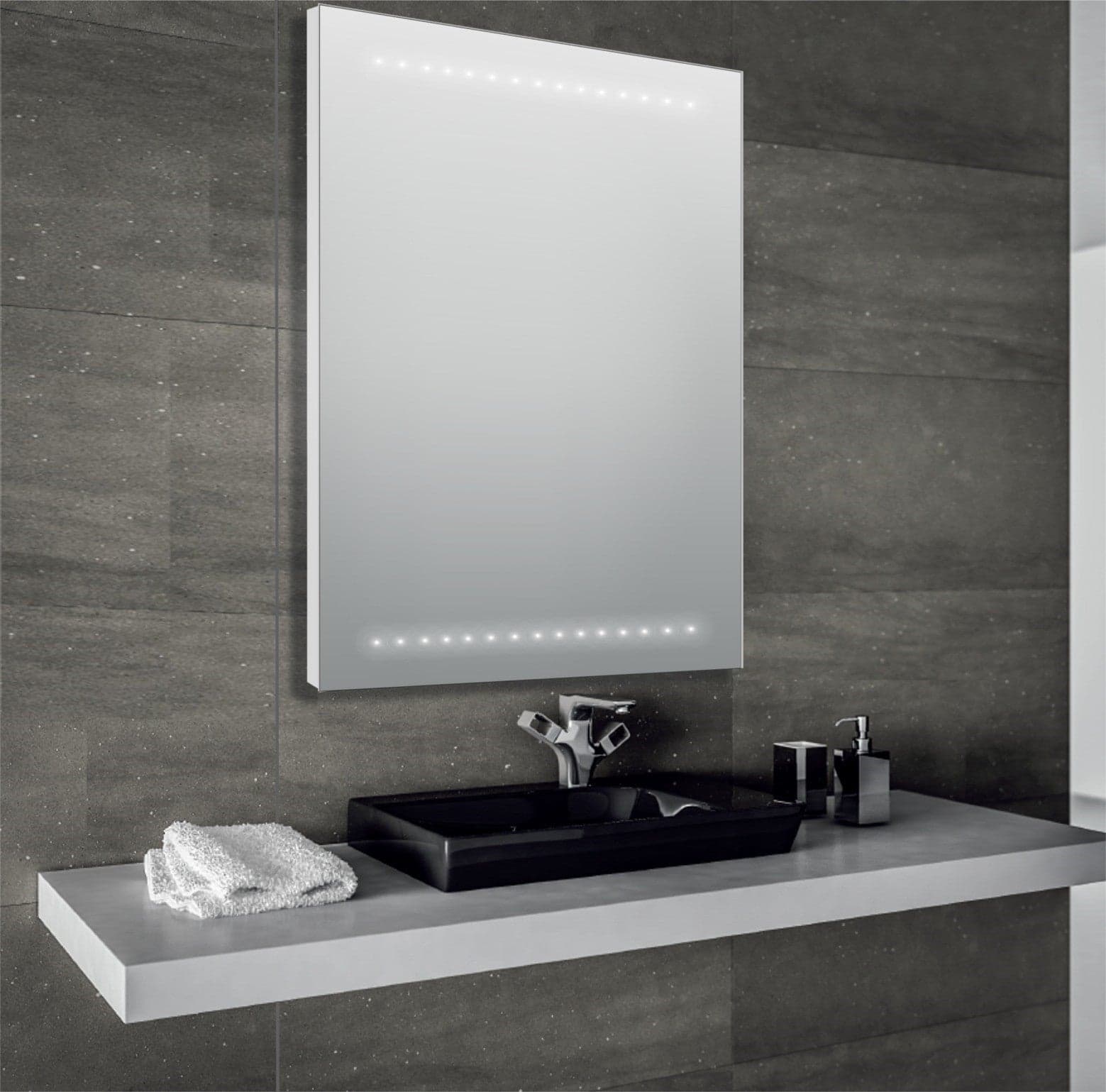 Specchio a led bagno 70x100 filo lucido GIADA in Specchi da parete Mondialshop - Parabiago, commercioVirtuoso.it