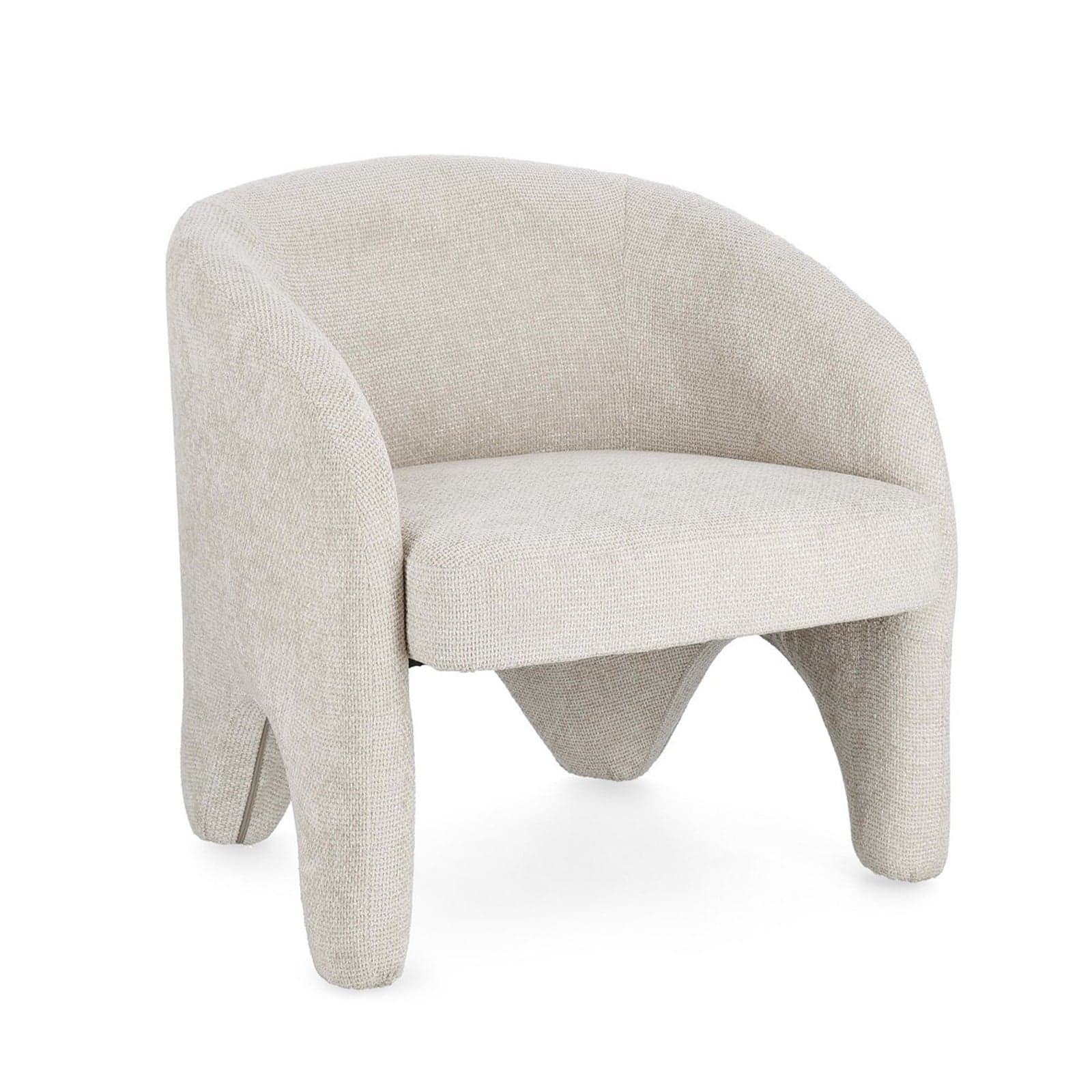 Poltrona "Junko" struttura in compensato rivestimento in poliestere per interno – Dove – Bizzotto Homemotion