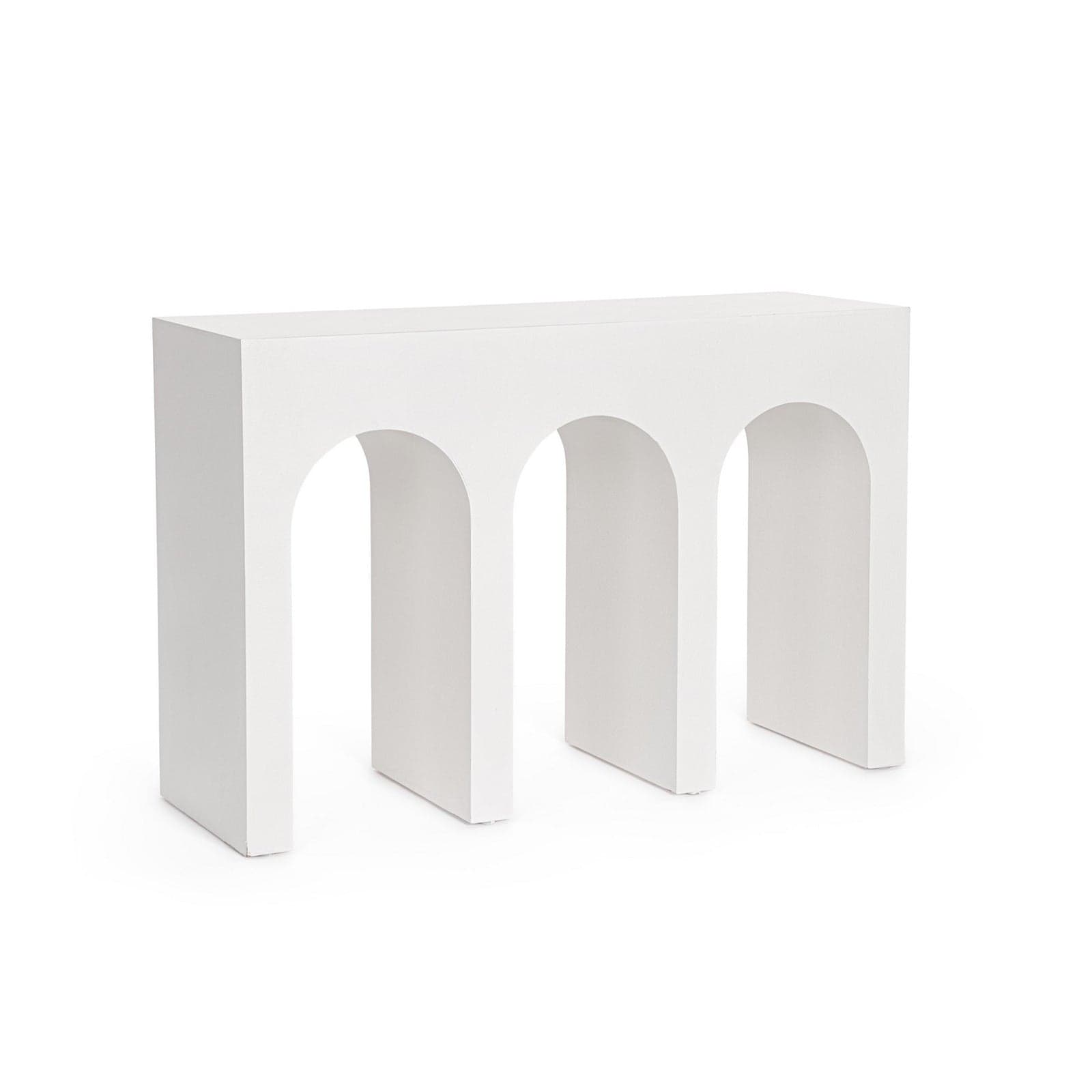 Consolle "Rhome" struttura in MDF effetto materico per interni - 16