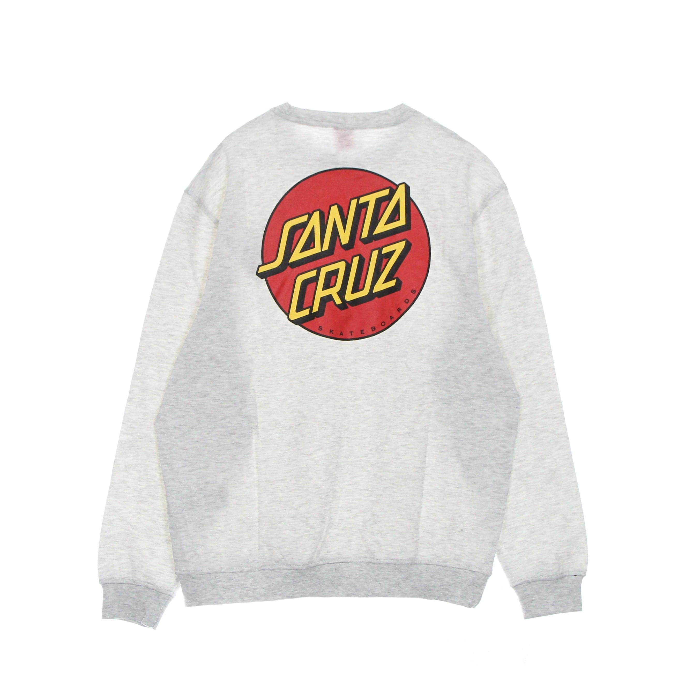 SANTA CRUZ Felpa Girocollo Uomo Classic Dot Chest Crew Athletic Heather