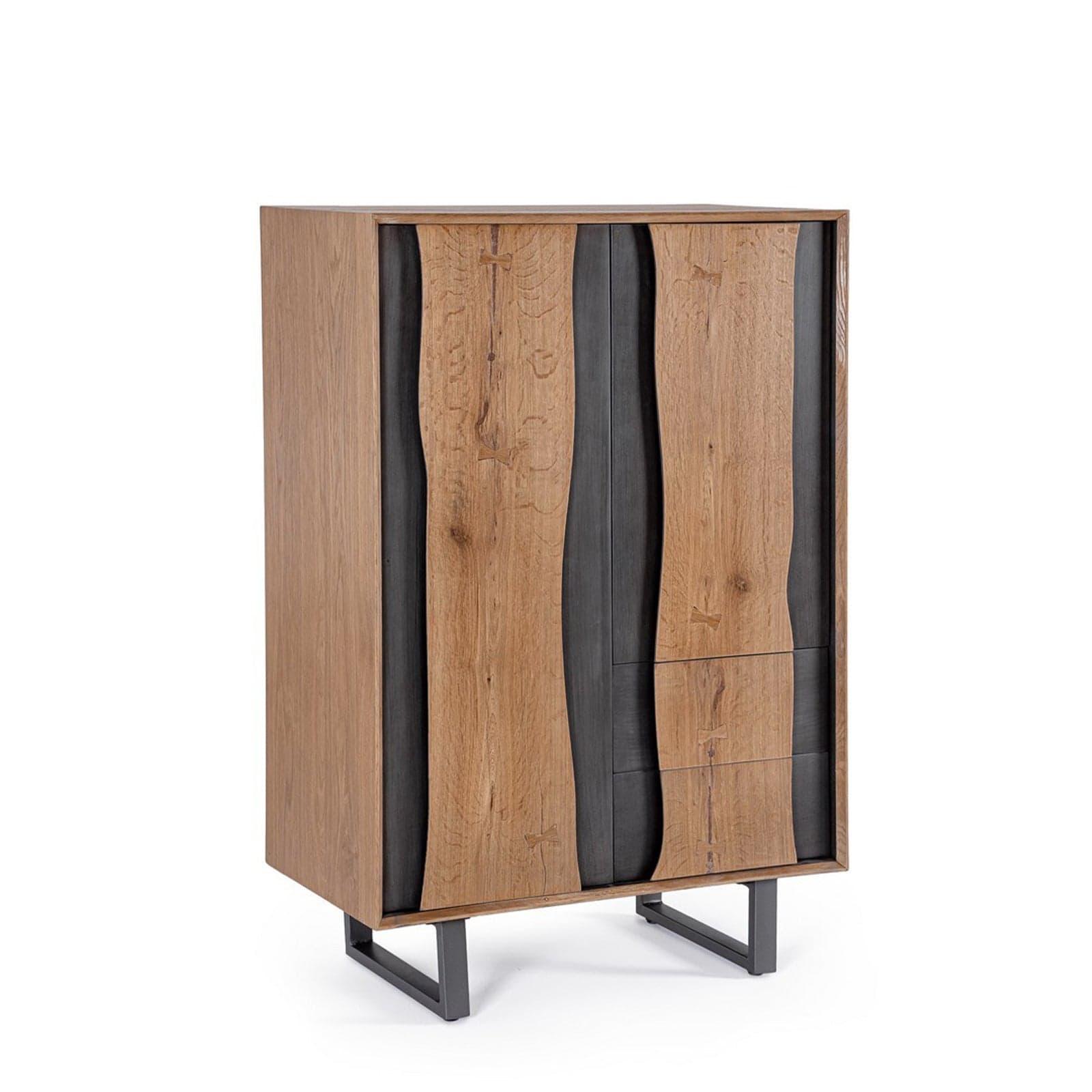 Cassettiera "Garwood" struttura in legno MDF con ante e cassetti - 32