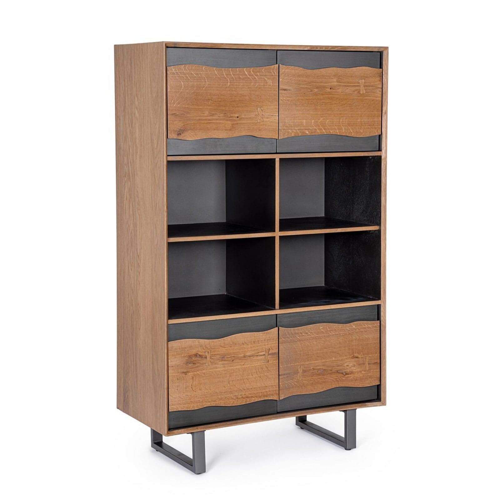 Cassettiera "Garwood" struttura in legno MDF con ante e cassetti - 33