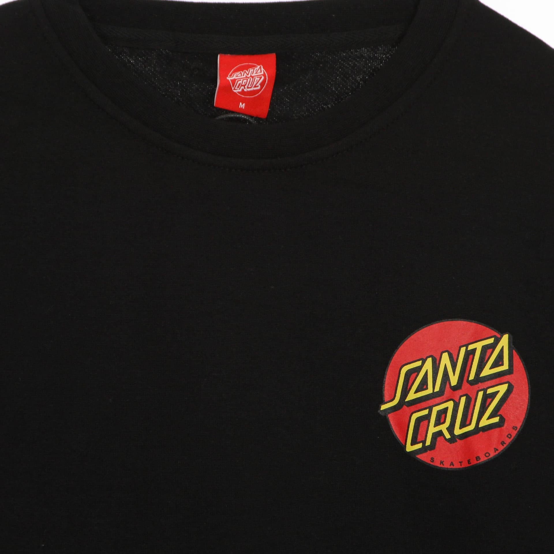 SANTA CRUZ Felpa Girocollo Uomo Classic Dot Chest Crew Black da uomo in Felpe con cappuccio Drestige - Casamassima, commercioVirtuoso.it