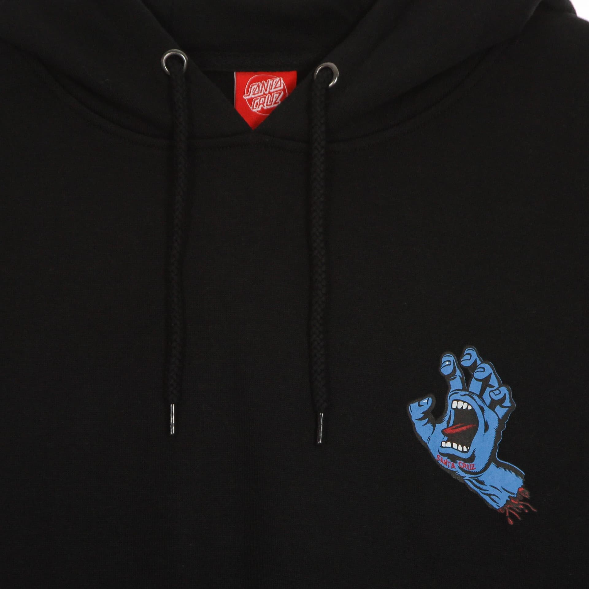 SANTA CRUZ Felpa Cappuccio Uomo Screaming Hand Chest Hood Black da uomo in Felpe con cappuccio Drestige - Casamassima, commercioVirtuoso.it