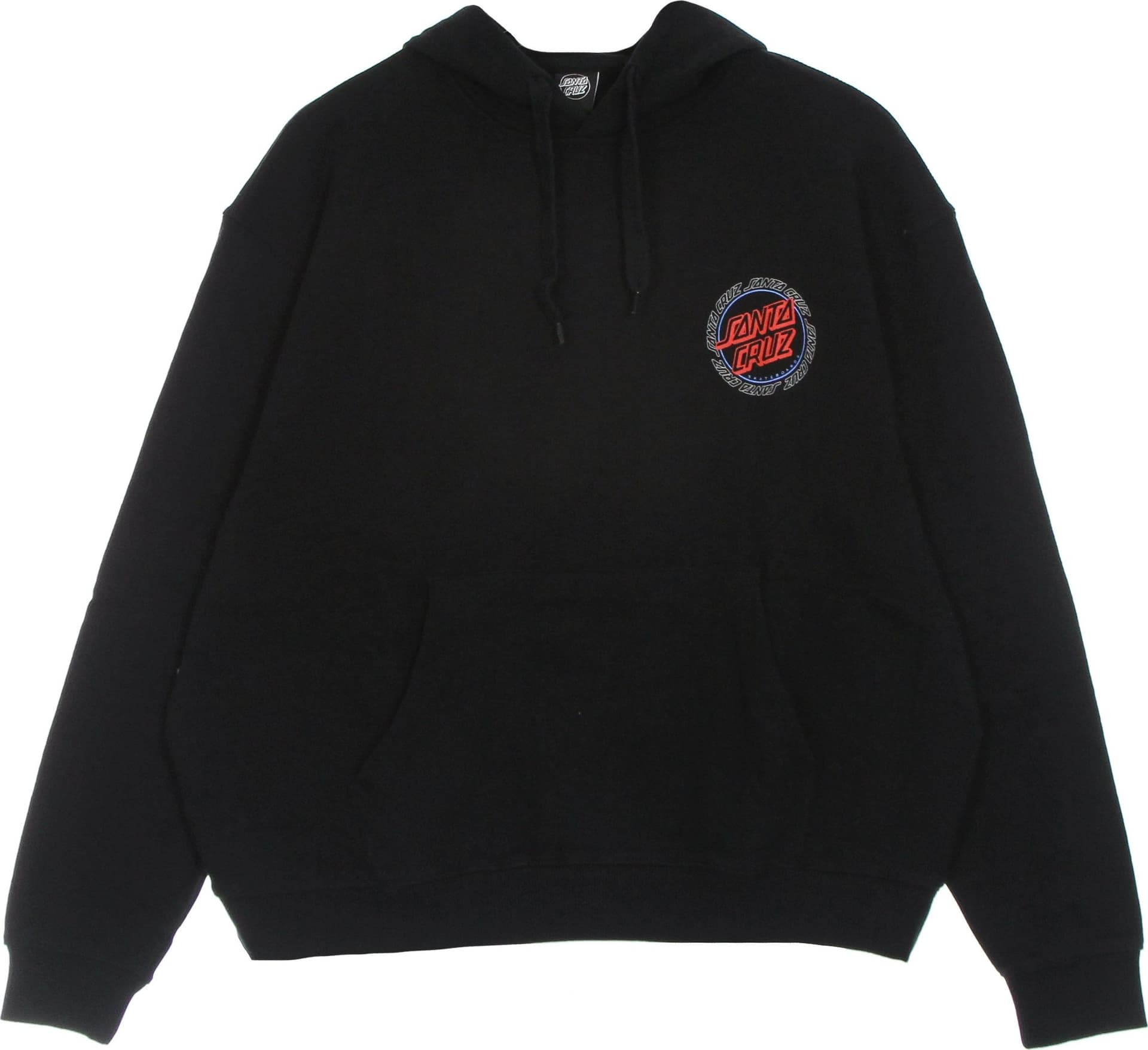 SANTA CRUZ Felpa Leggera Cappuccio Uomo Hollow Ring Dot Hood Black da uomo in Felpe con cappuccio Drestige - Casamassima, commercioVirtuoso.it