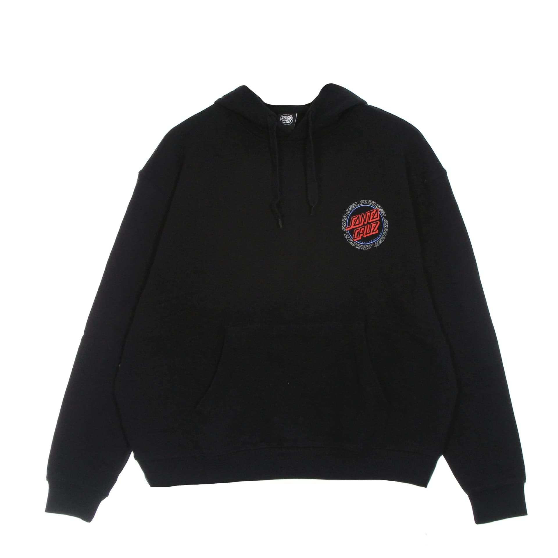 SANTA CRUZ Felpa Leggera Cappuccio Uomo Hollow Ring Dot Hood Black da uomo in Felpe con cappuccio Drestige - Casamassima, commercioVirtuoso.it