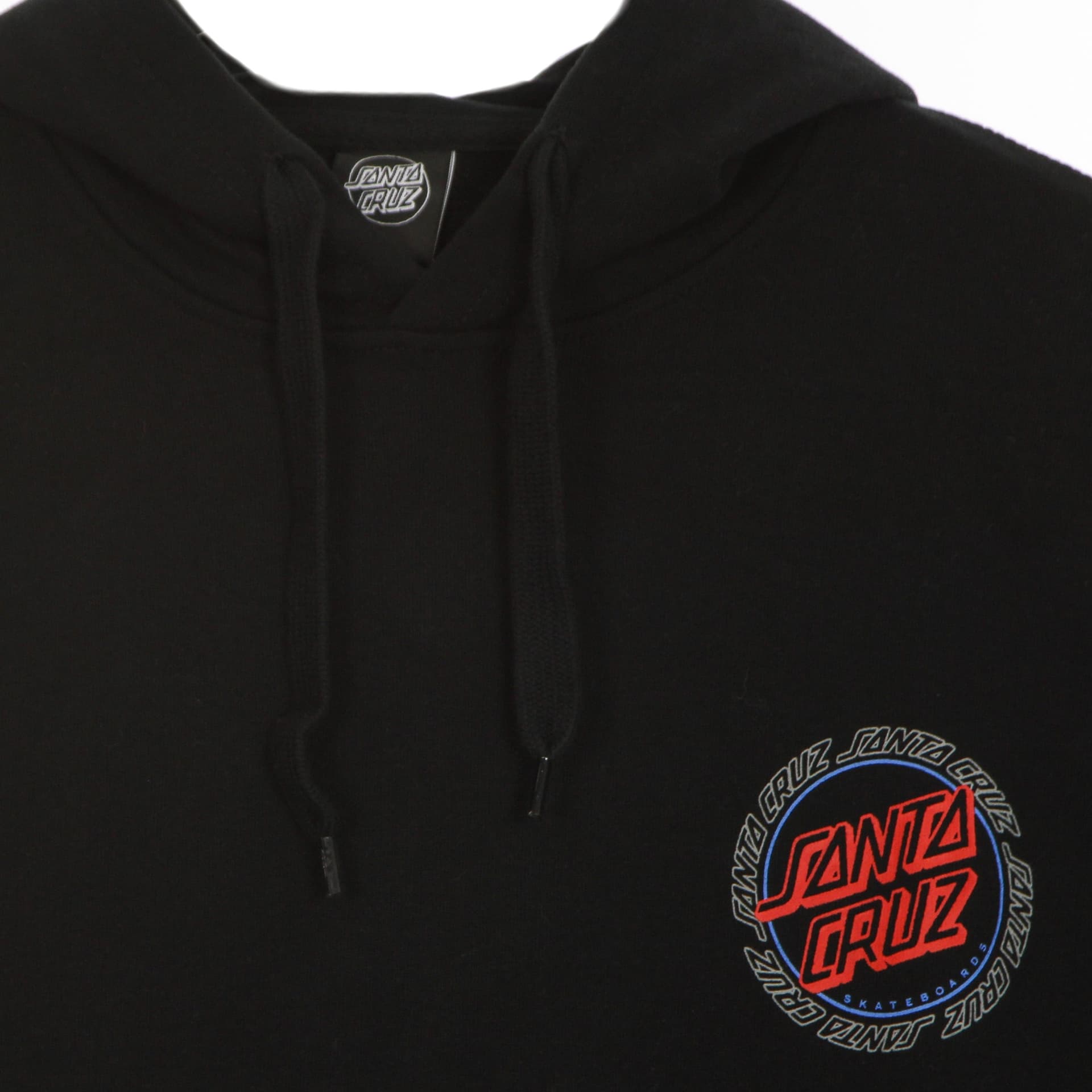 SANTA CRUZ Felpa Leggera Cappuccio Uomo Hollow Ring Dot Hood Black da uomo in Felpe con cappuccio Drestige - Casamassima, commercioVirtuoso.it