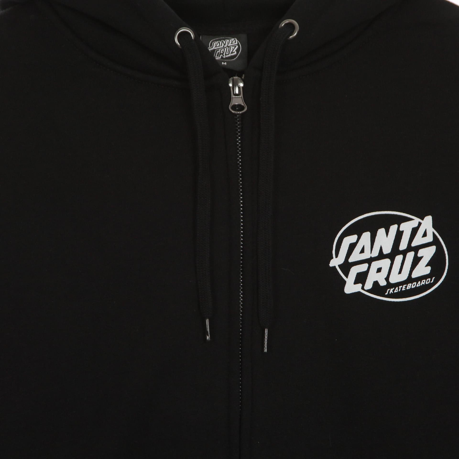 SANTA CRUZ Felpa Cappuccio Zip Uomo Club Oval Dot Zip Hood Black da uomo in Felpe con cappuccio Drestige - Casamassima, commercioVirtuoso.it