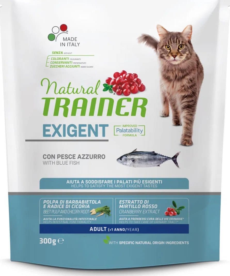 Natural Trainer Exigent mangime secco Gatti Adult pesce azzurro in Secco 101 Market - Poggibonsi, commercioVirtuoso.it