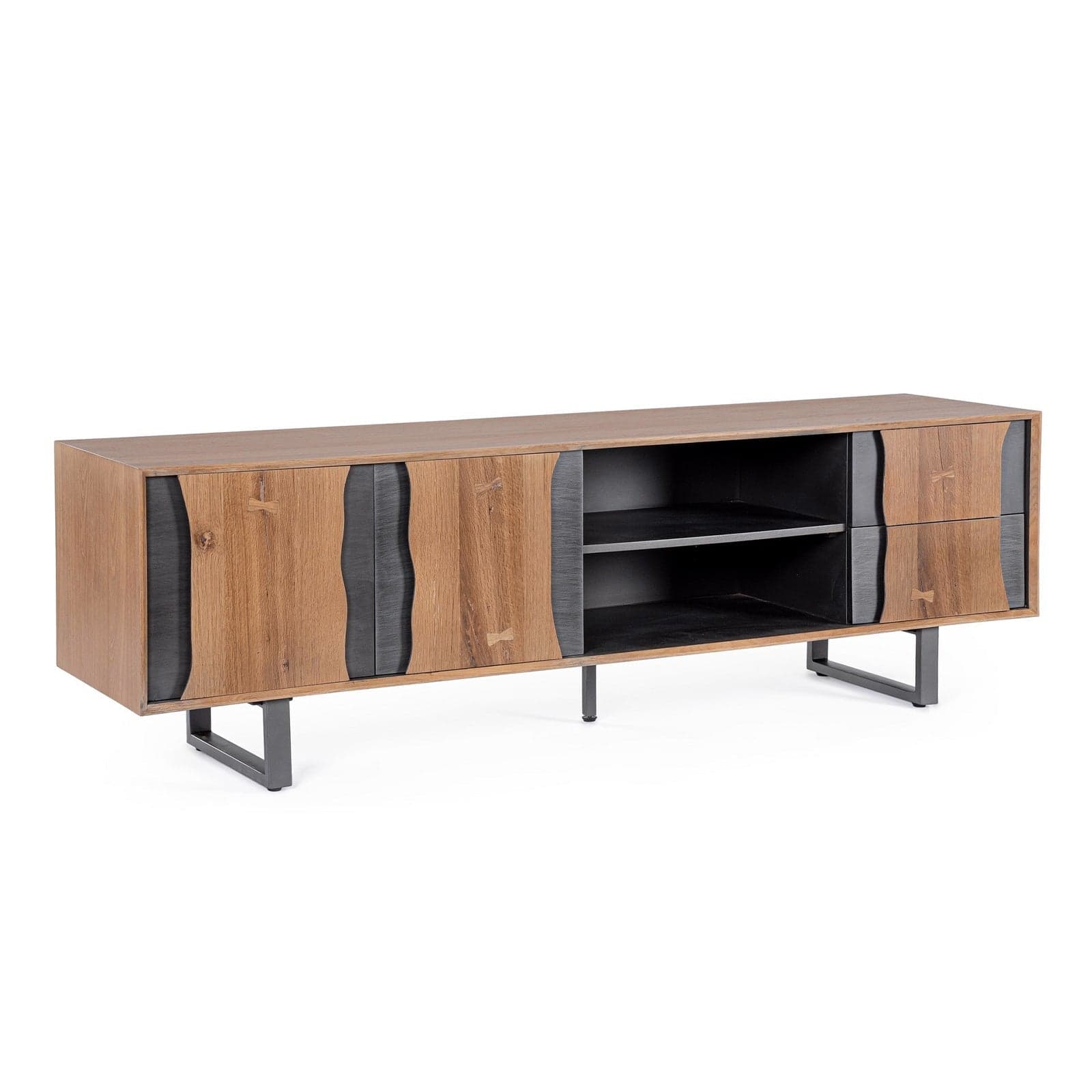 Mobile porta TV "Garwood" in legno MDF impiallacciato per interno - 17