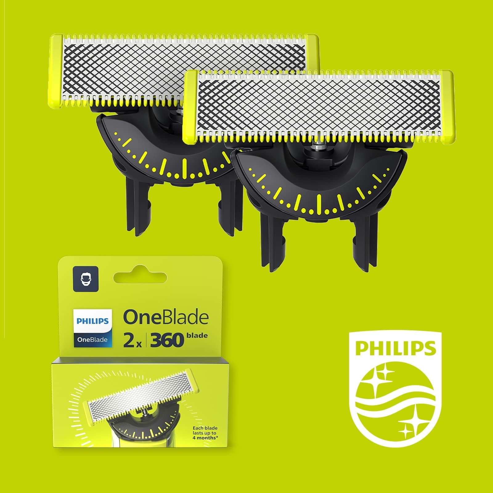 Philips OneBlade 2x Lame di Ricambio 360 QP420/50 in  Ecoprice.it - Avellino, commercioVirtuoso.it