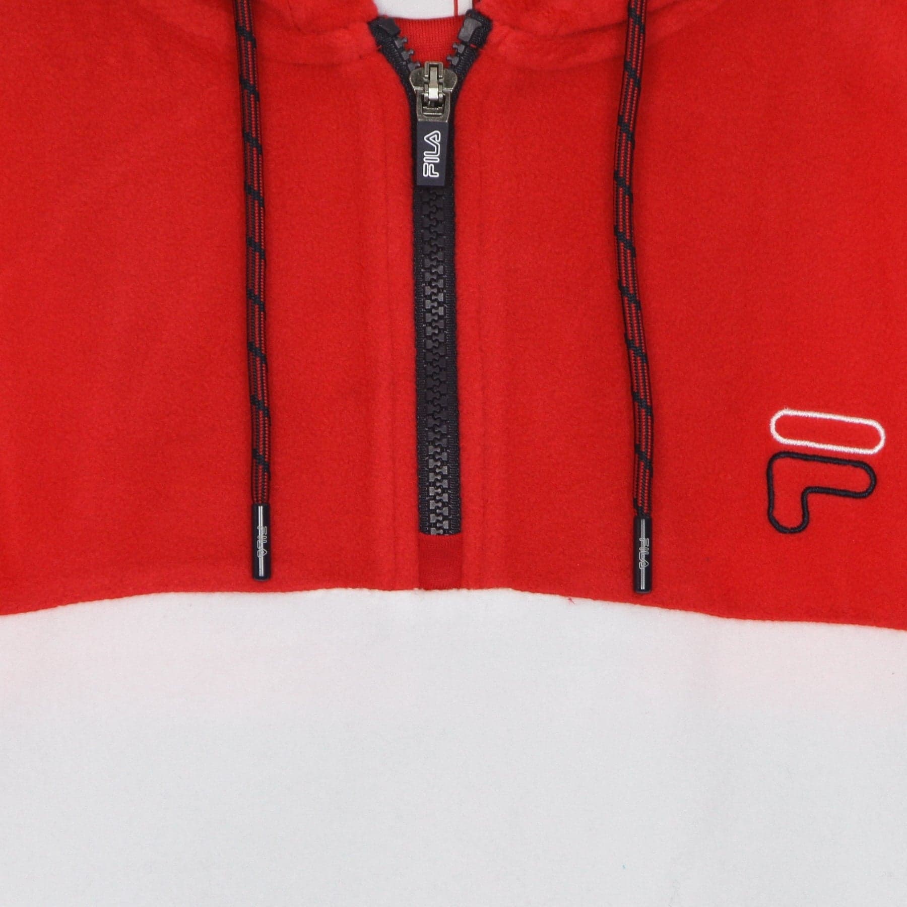 FILA Felpa Cappuccio Uomo Perry Fleece Half Zip Hoodie Black Iris/true Red/bright White da uomo in Felpe con cappuccio Drestige - Casamassima, commercioVirtuoso.it