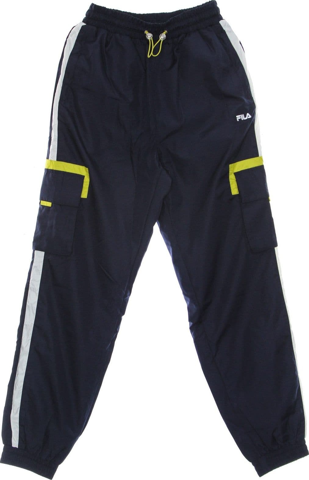 FILA Pantalone Tuta Donna Yvonne High Waist Woven Pants Black Iris/bright White/warm Olive da donna in Pantaloni sportivi Drestige - Casamassima, commercioVirtuoso.it
