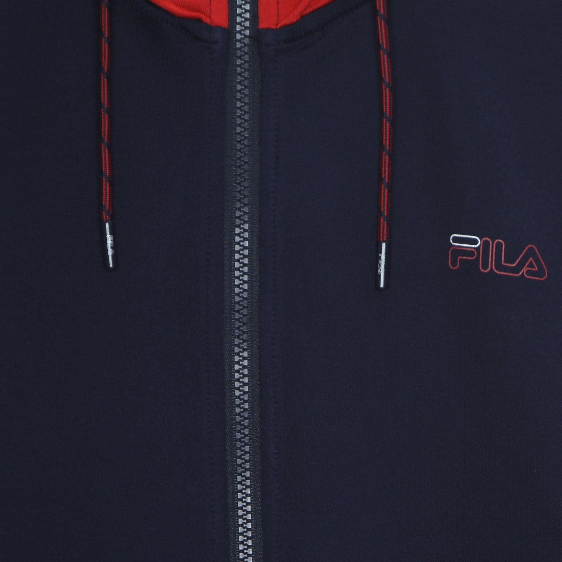 FILA Giacca Tuta Cappuccio Uomo Palti Hooded Jacket Black Iris/true Red/bright White da uomo in Felpe con cappuccio Drestige - Casamassima, commercioVirtuoso.it