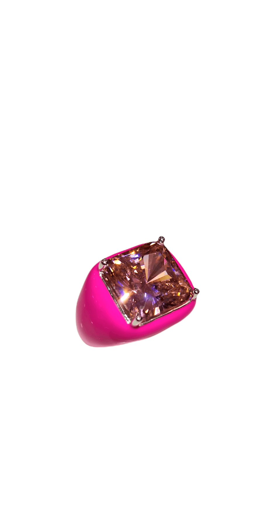 DAGO - ANELLO Fucsia smaltato