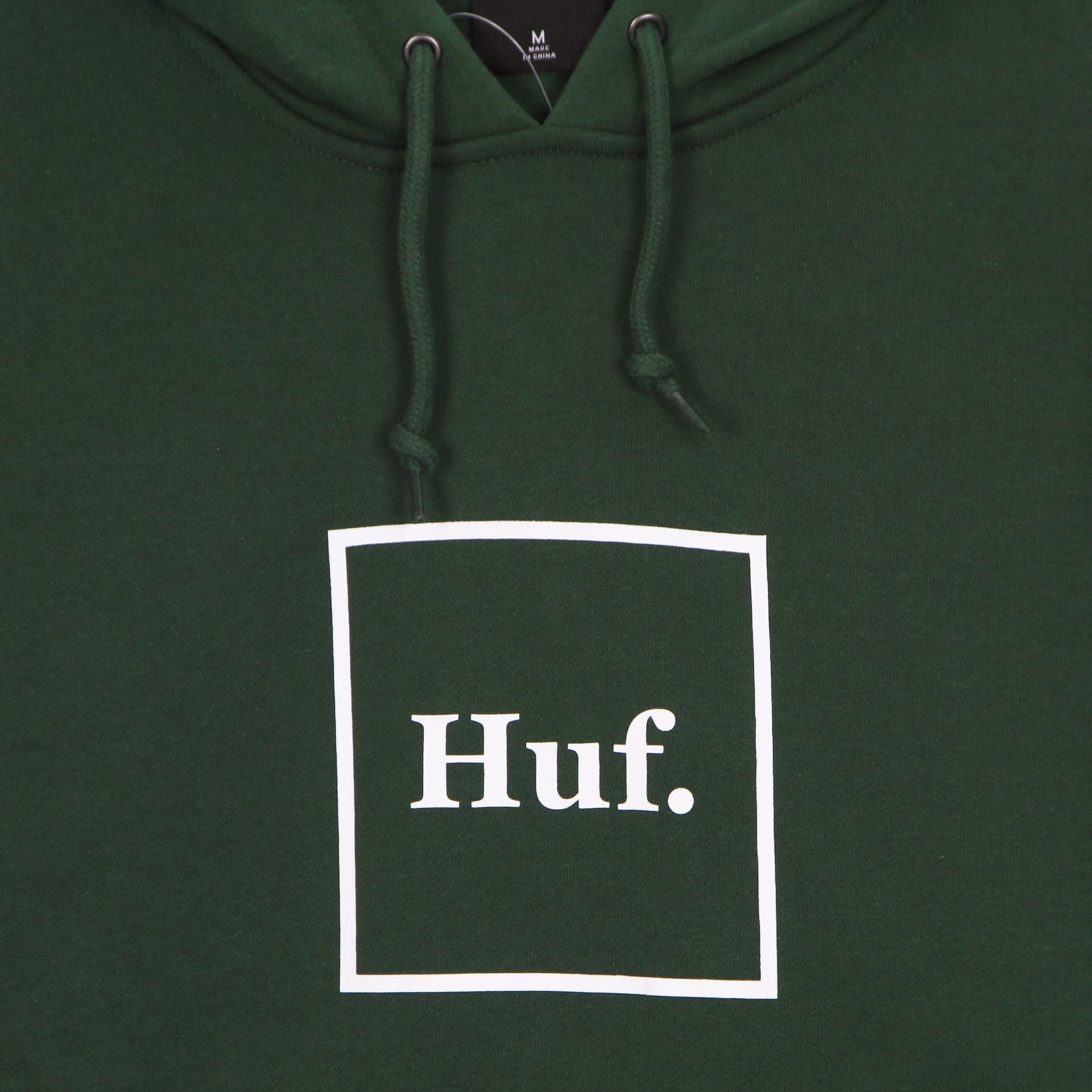 HUF Felpa Cappuccio Uomo Box Logo Dark Green da uomo in Felpe con cappuccio Drestige - Casamassima, commercioVirtuoso.it