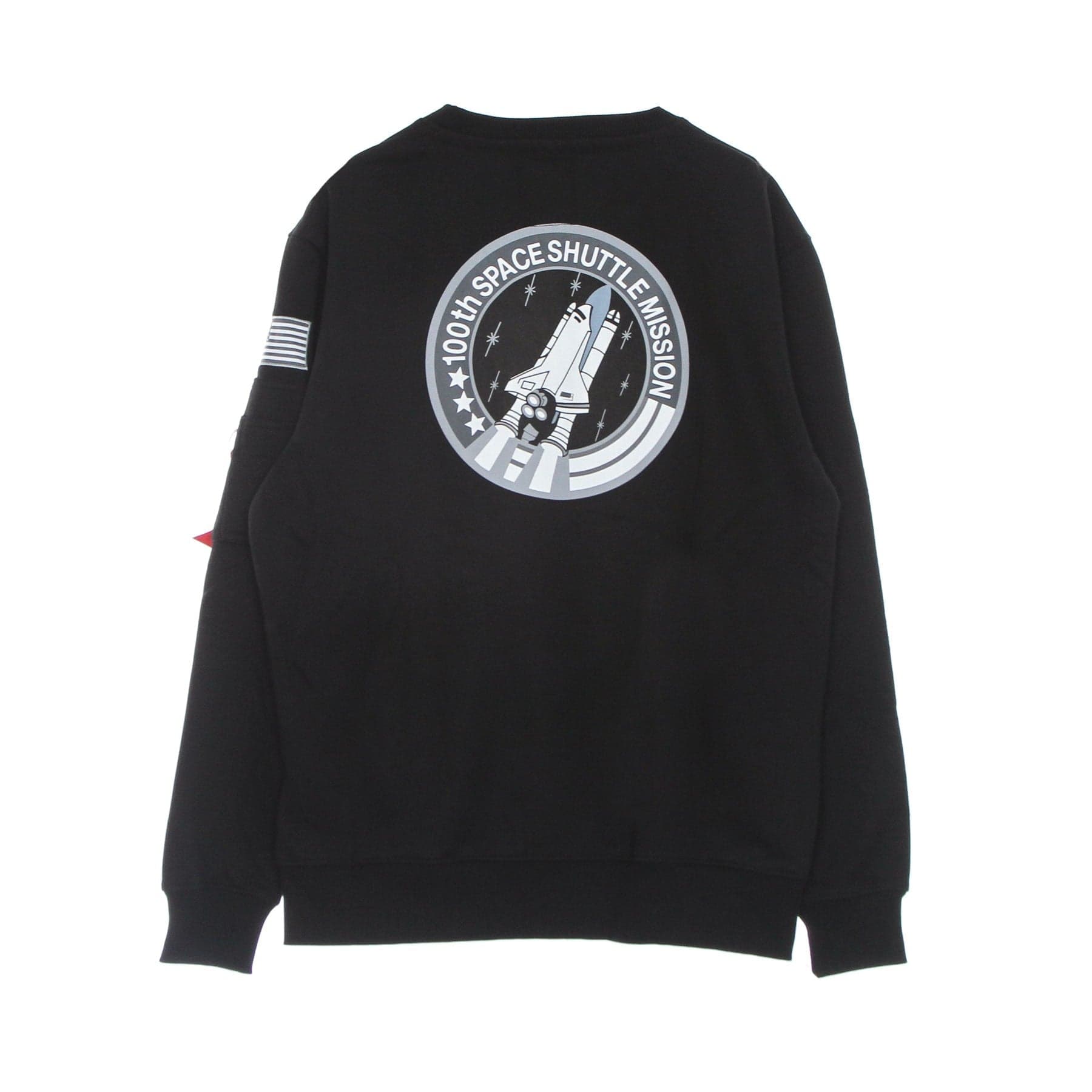 ALPHA INDUSTRIES Felpa Girocollo Uomo Space Shuttle Sweater Black da uomo in Felpe senza cappuccio Drestige - Casamassima, commercioVirtuoso.it