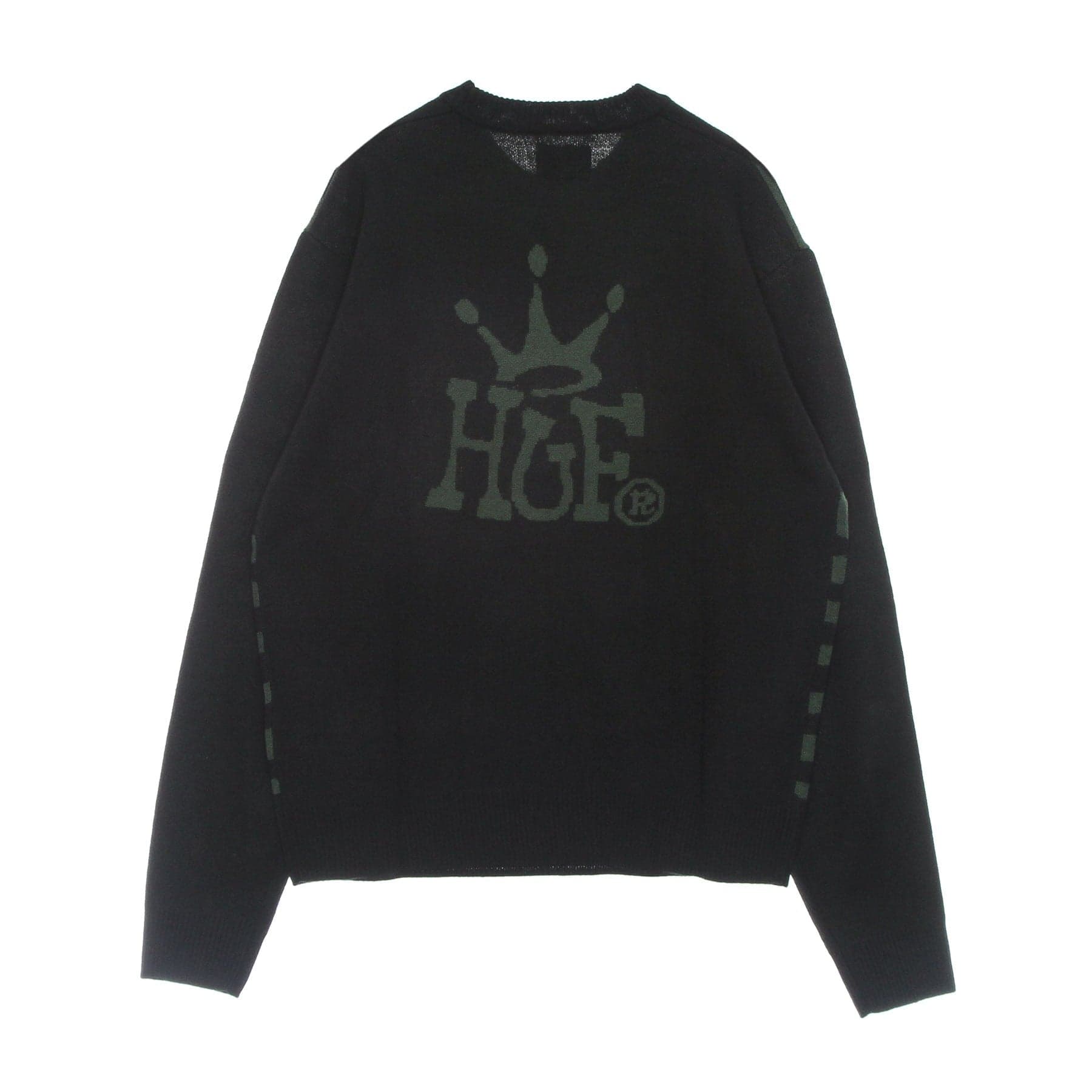 HUF Maglione Donna Huf Crown Sweater Black da donna in Maglioni Drestige - Casamassima, commercioVirtuoso.it