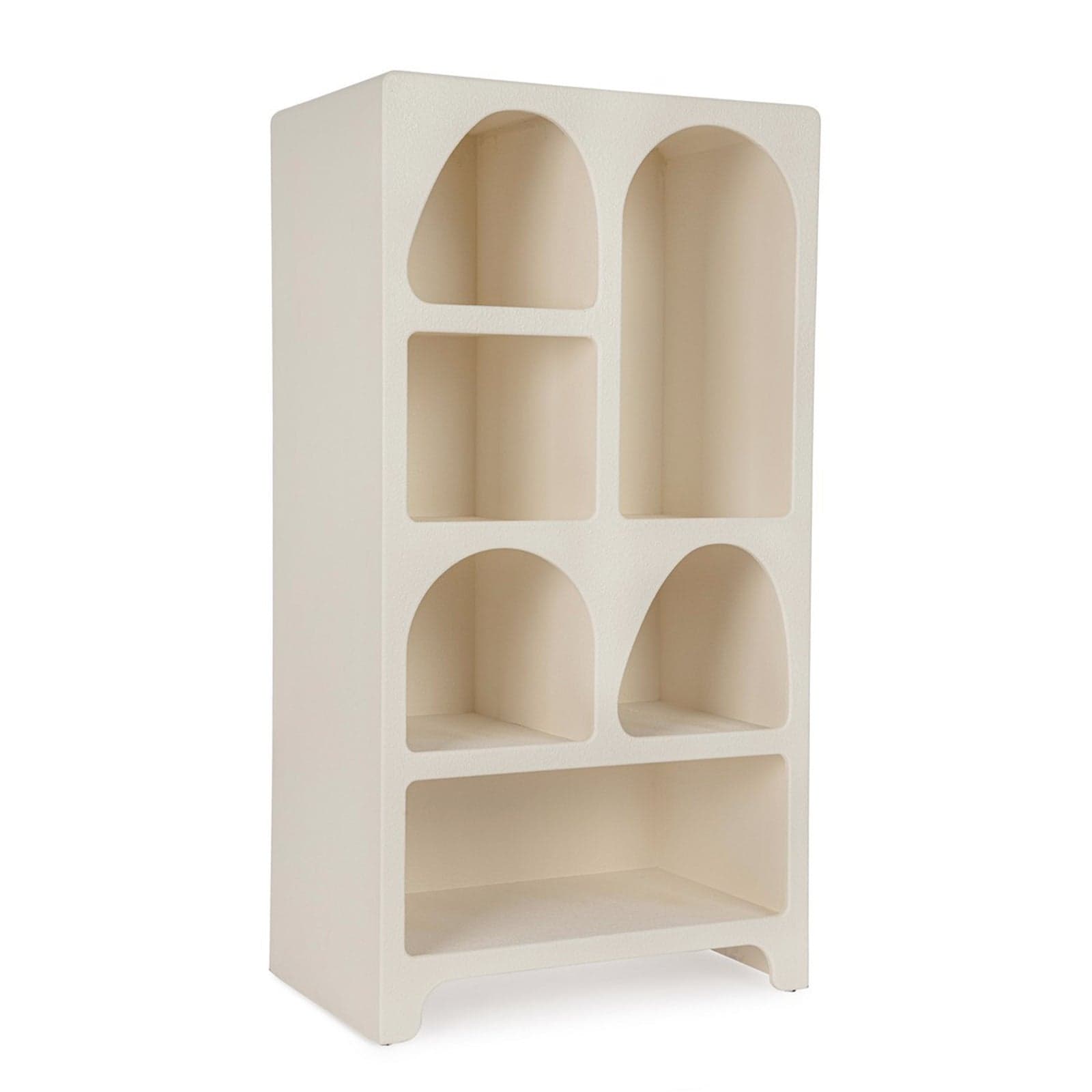 Libreria "Creamy" struttura in legno MDF effetto materico per interno - 7