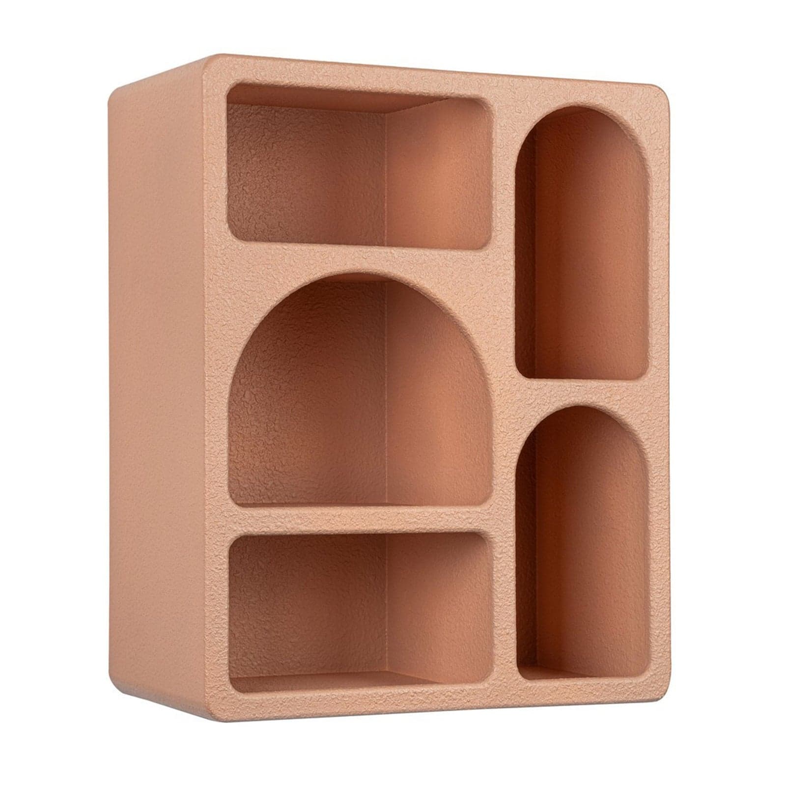 Mensola "Creamy" struttura in legno MDF effetto materico per interno - 10