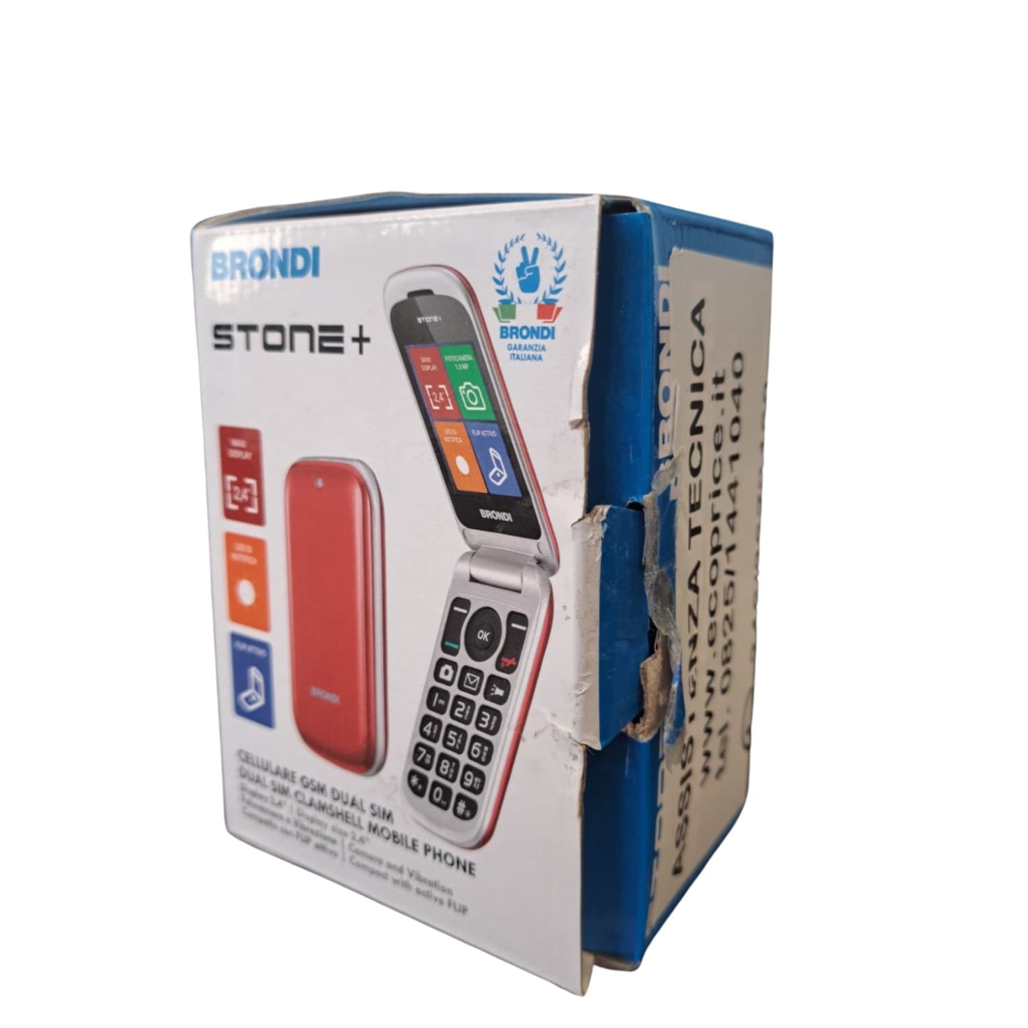 Brondi Stone+ Rosso in Cellulari e Smartphone Ecoprice.it - Avellino, commercioVirtuoso.it