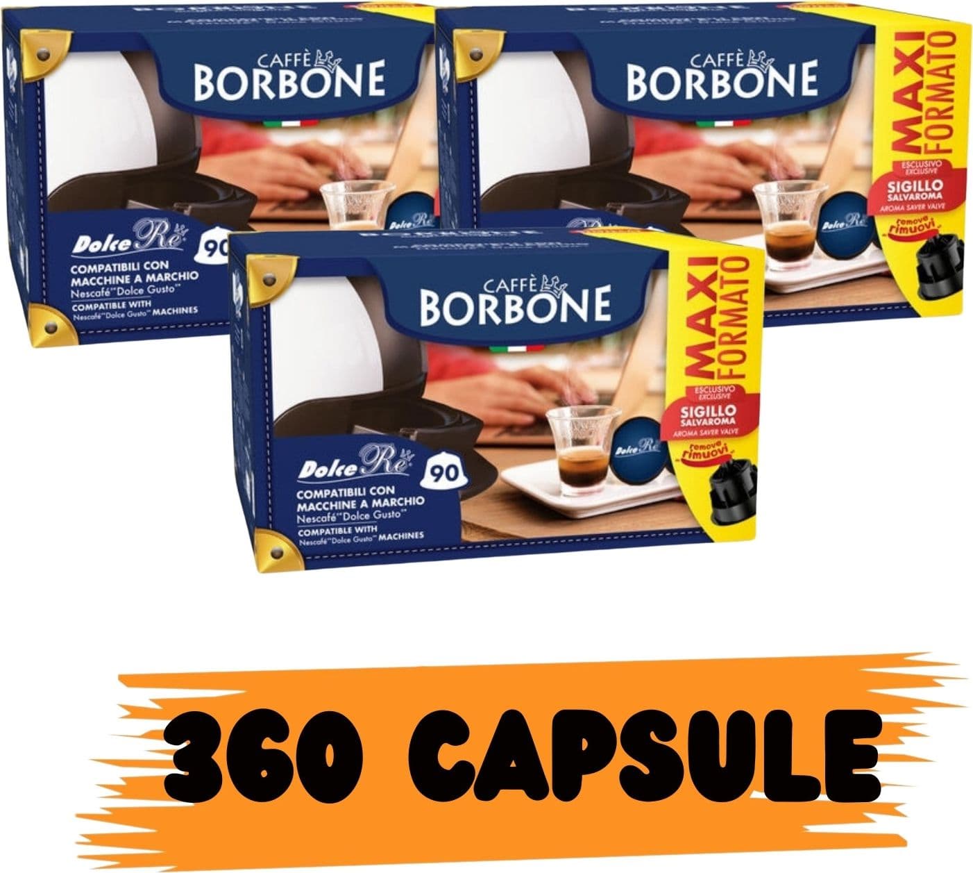 Borbone Capsule Comp. Dolce Gusto Miscela Dek 360
