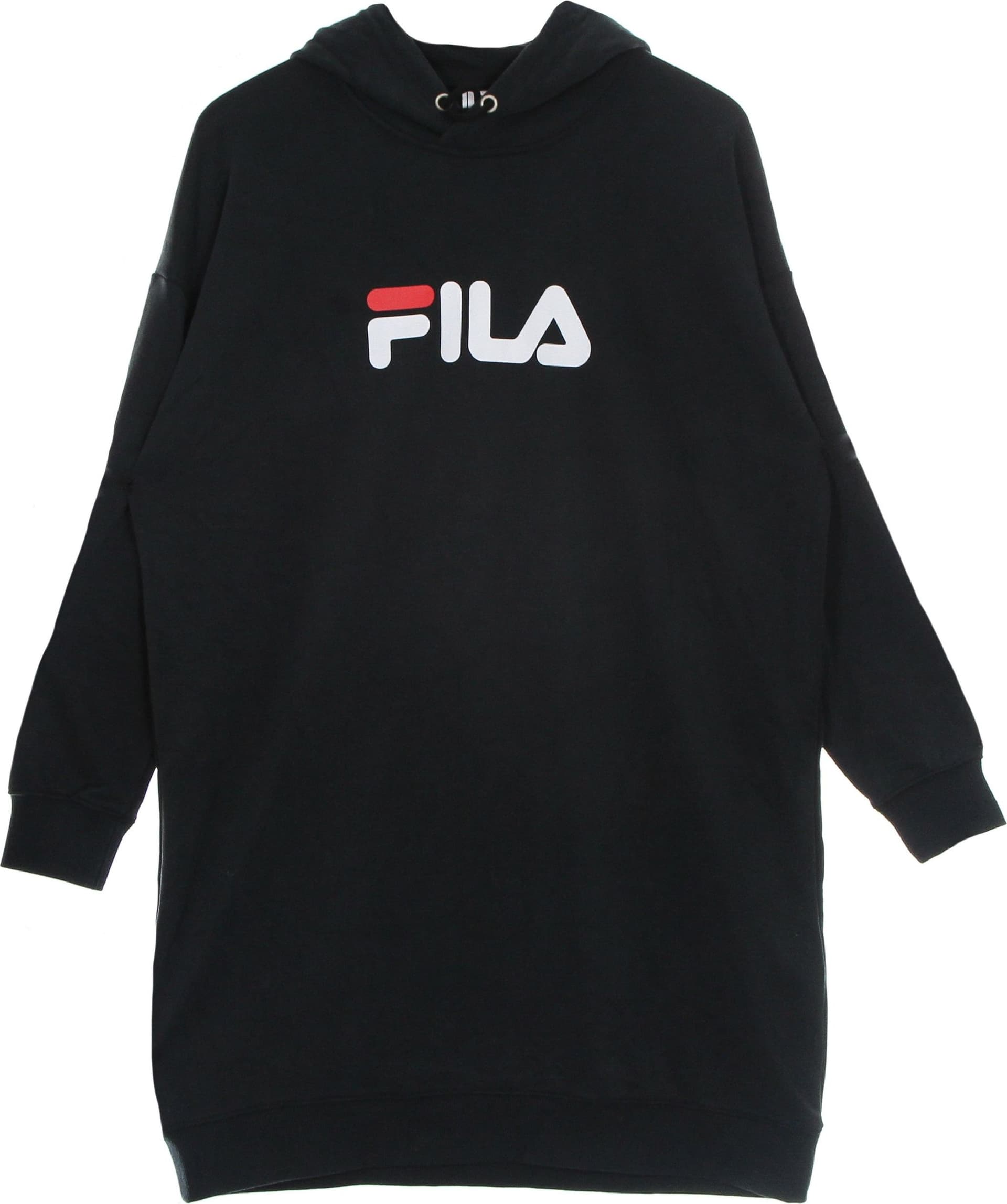 FILA Vestito Donna Elish Oversized Hoodie Dress Black da donna in Abiti Drestige - Casamassima, commercioVirtuoso.it