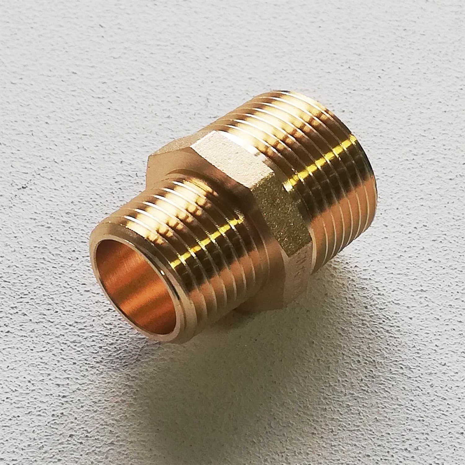 Niples nipplo 1" x 3/4" doppia vite ridotta MM in ottone
