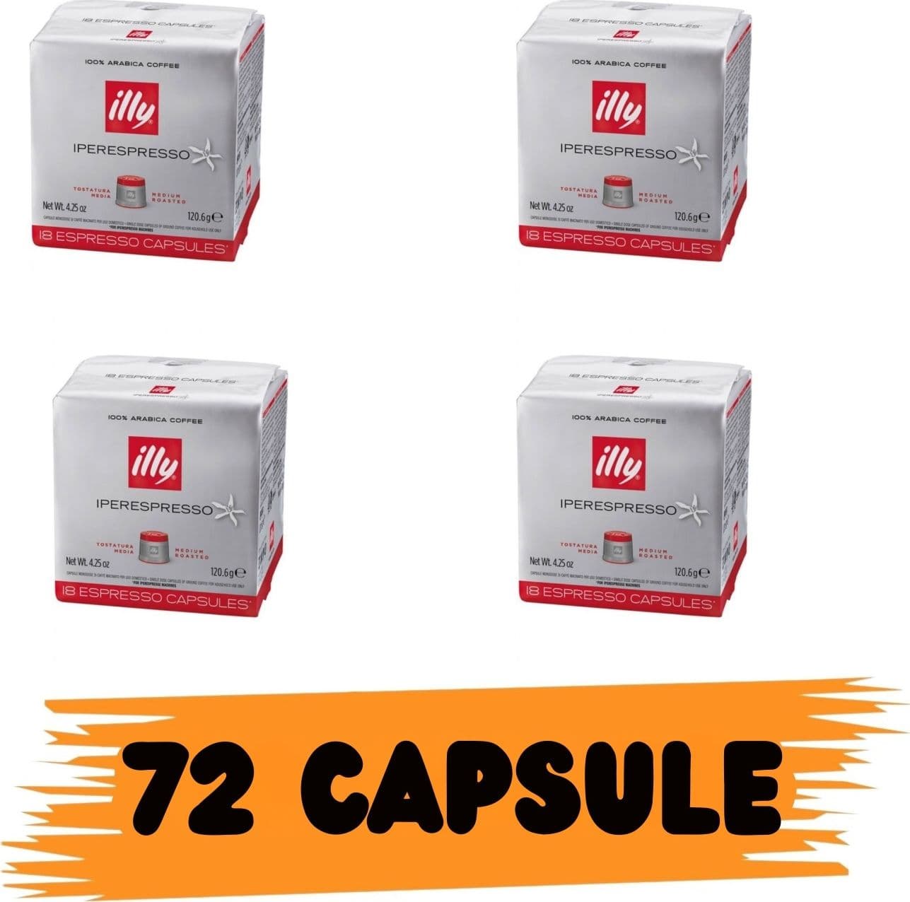 Illy Caffe' Capsule Iperespresso  Classico 72pz - 2