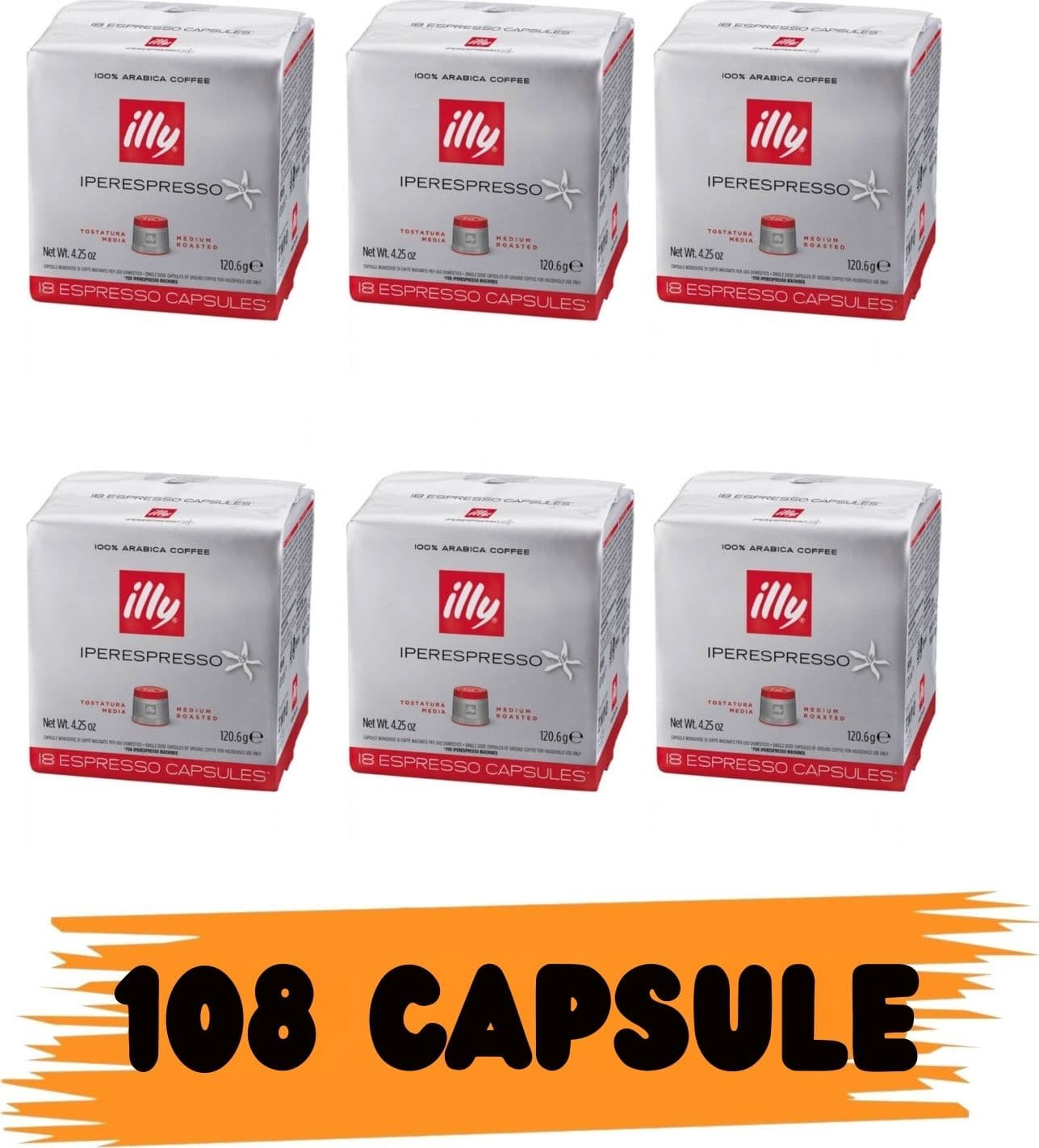 Illy Caffe' Capsule Iperespresso  Classico 108pz - 2