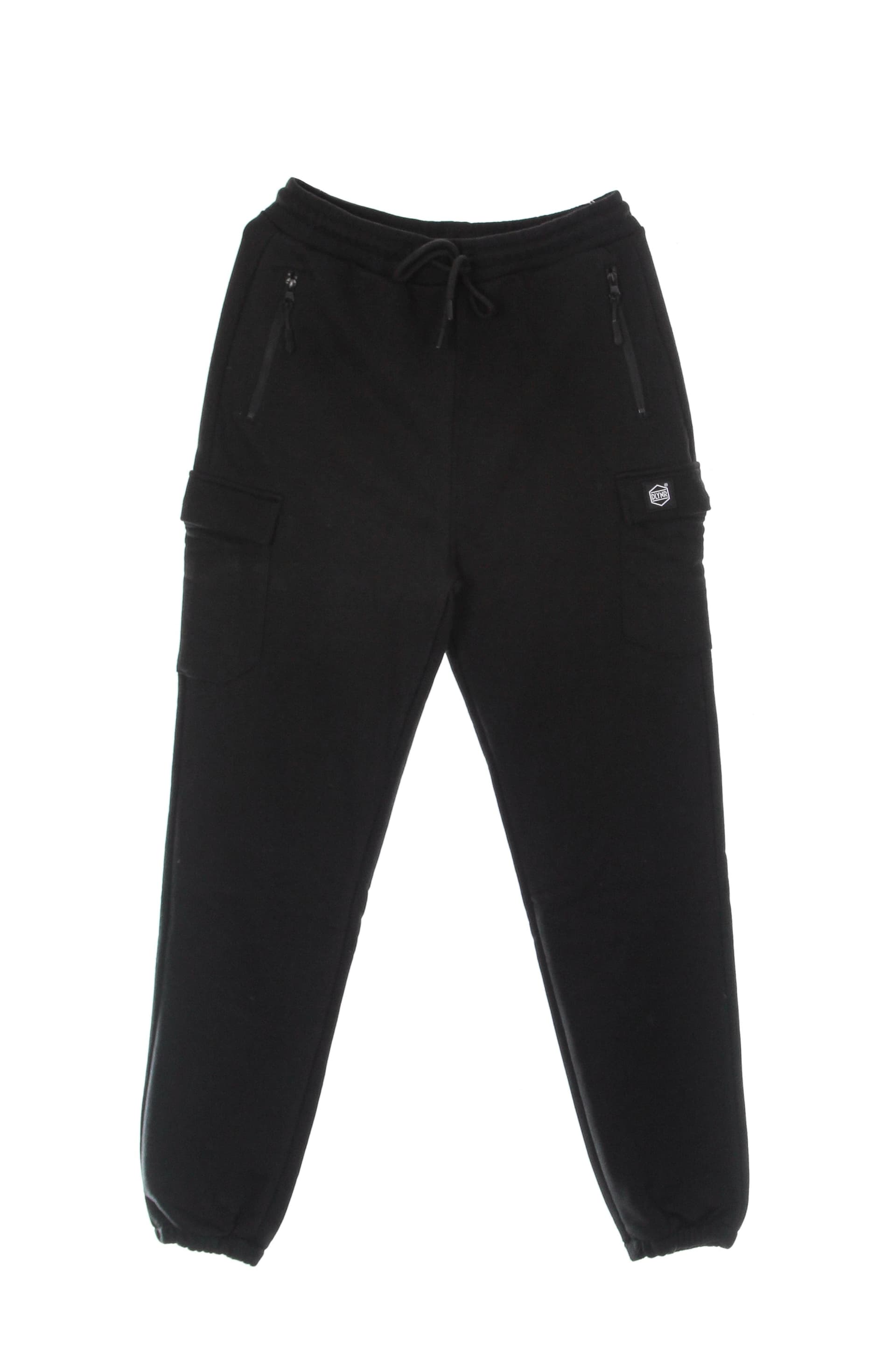 DOLLY NOIRE Pantalone Tuta Leggero Uomo Woven Square Label Cargo Sweatpants Black da uomo in Pantaloni Drestige - Casamassima, commercioVirtuoso.it