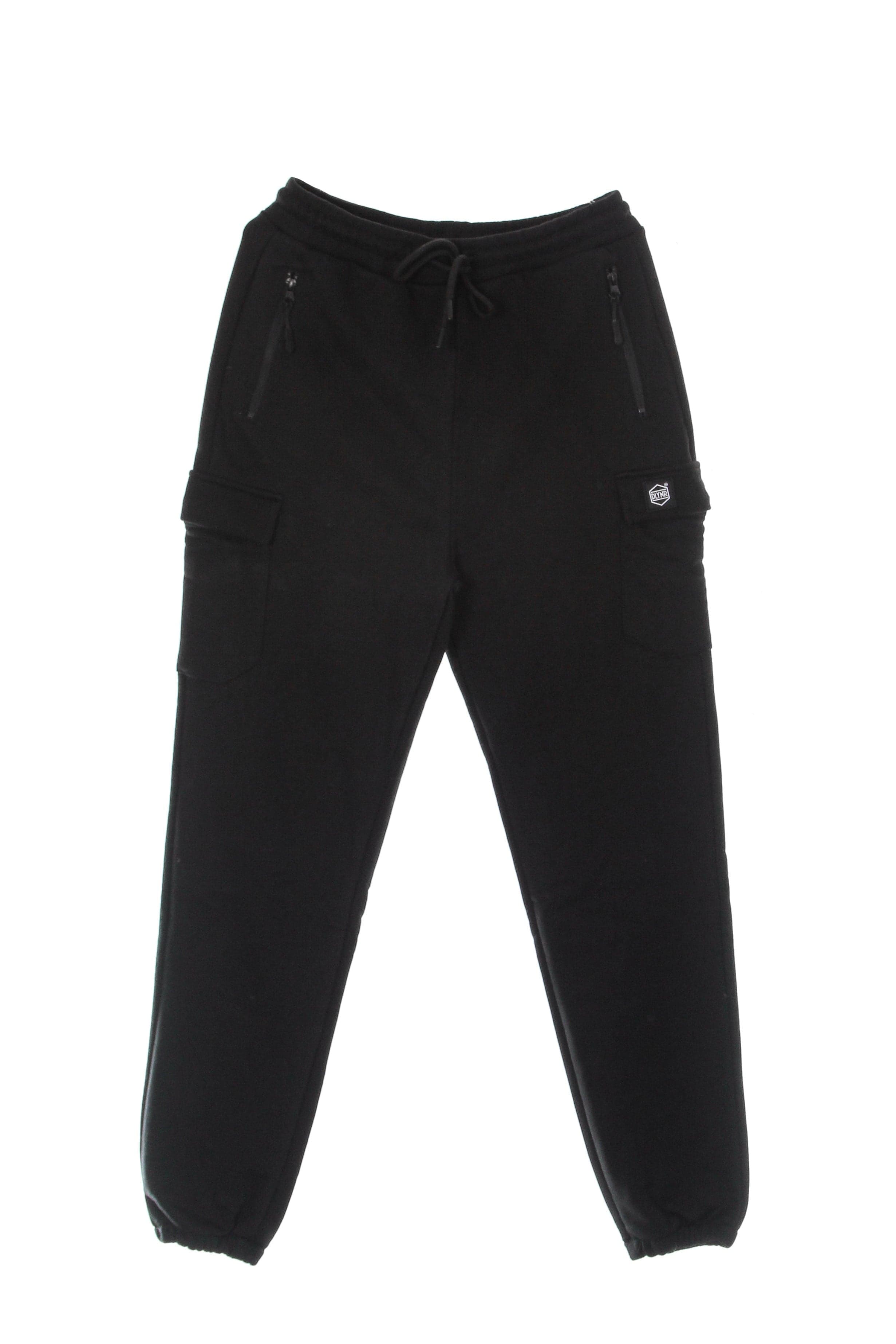 DOLLY NOIRE Pantalone Tuta Leggero Uomo Woven Square Label Cargo Sweatpants Black da uomo in Pantaloni Drestige - Casamassima, commercioVirtuoso.it