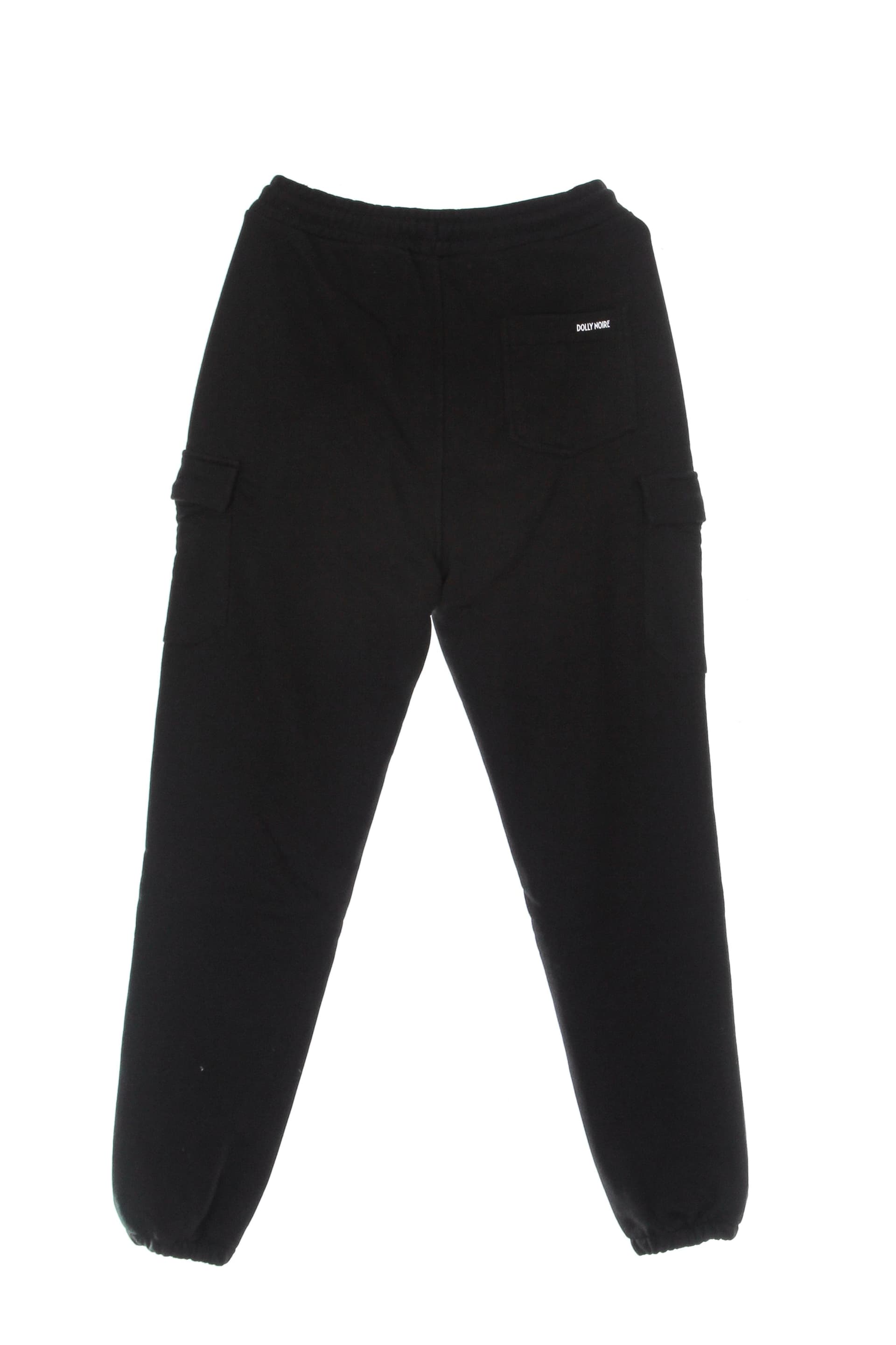 DOLLY NOIRE Pantalone Tuta Leggero Uomo Woven Square Label Cargo Sweatpants Black da uomo in Pantaloni Drestige - Casamassima, commercioVirtuoso.it