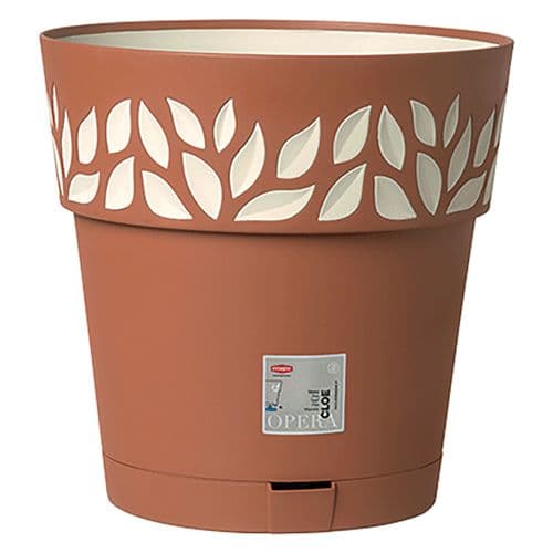 VASO TONDO 'CLOE' ø 30 x h.29 - grafite/grigio luce in prodotto EuroStore07 - Alatri, commercioVirtuoso.it