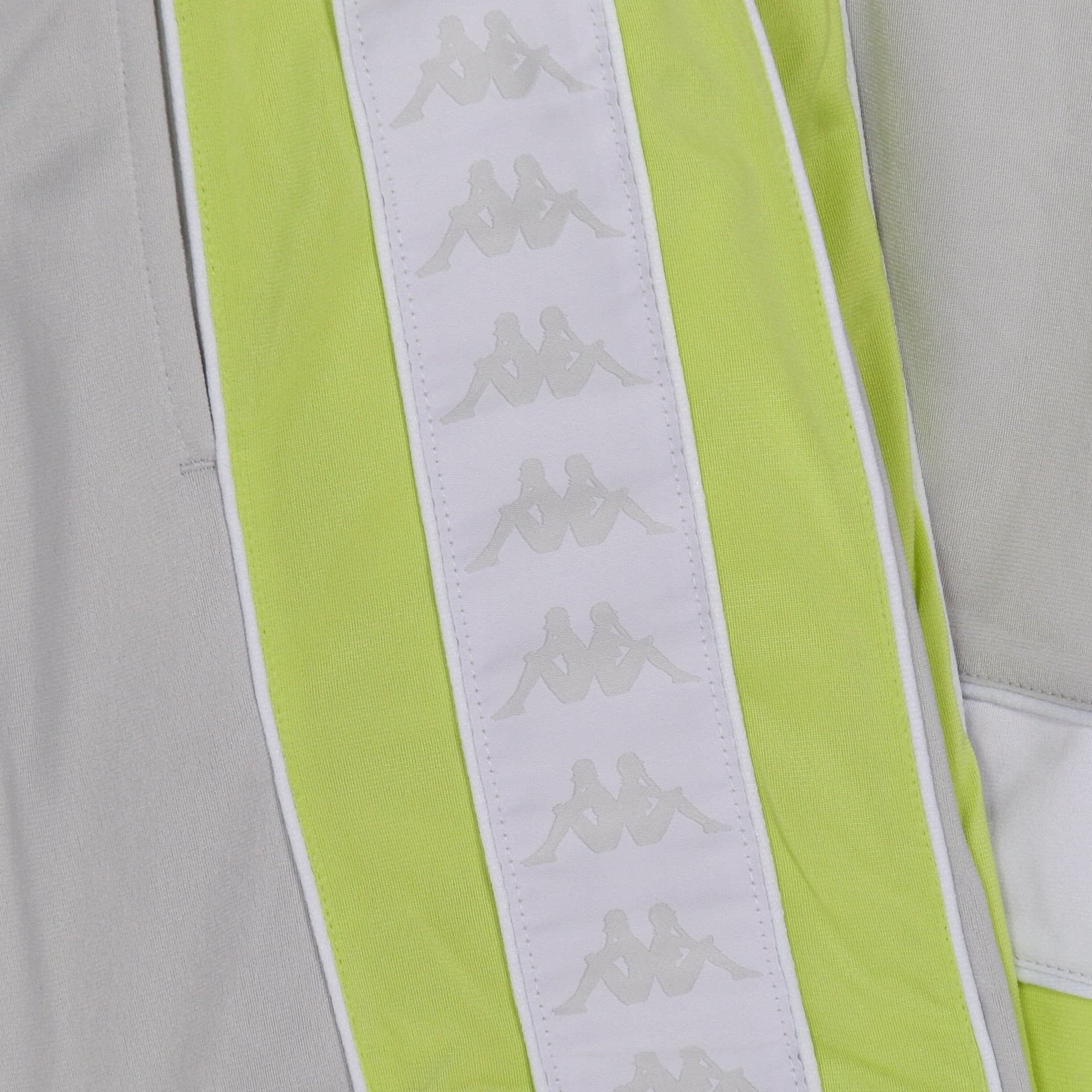 KAPPA Pantalone Tuta Uomo Banda Mems Slim Grey Lt/green Lime/white da uomo in Felpe senza cappuccio Drestige - Casamassima, commercioVirtuoso.it