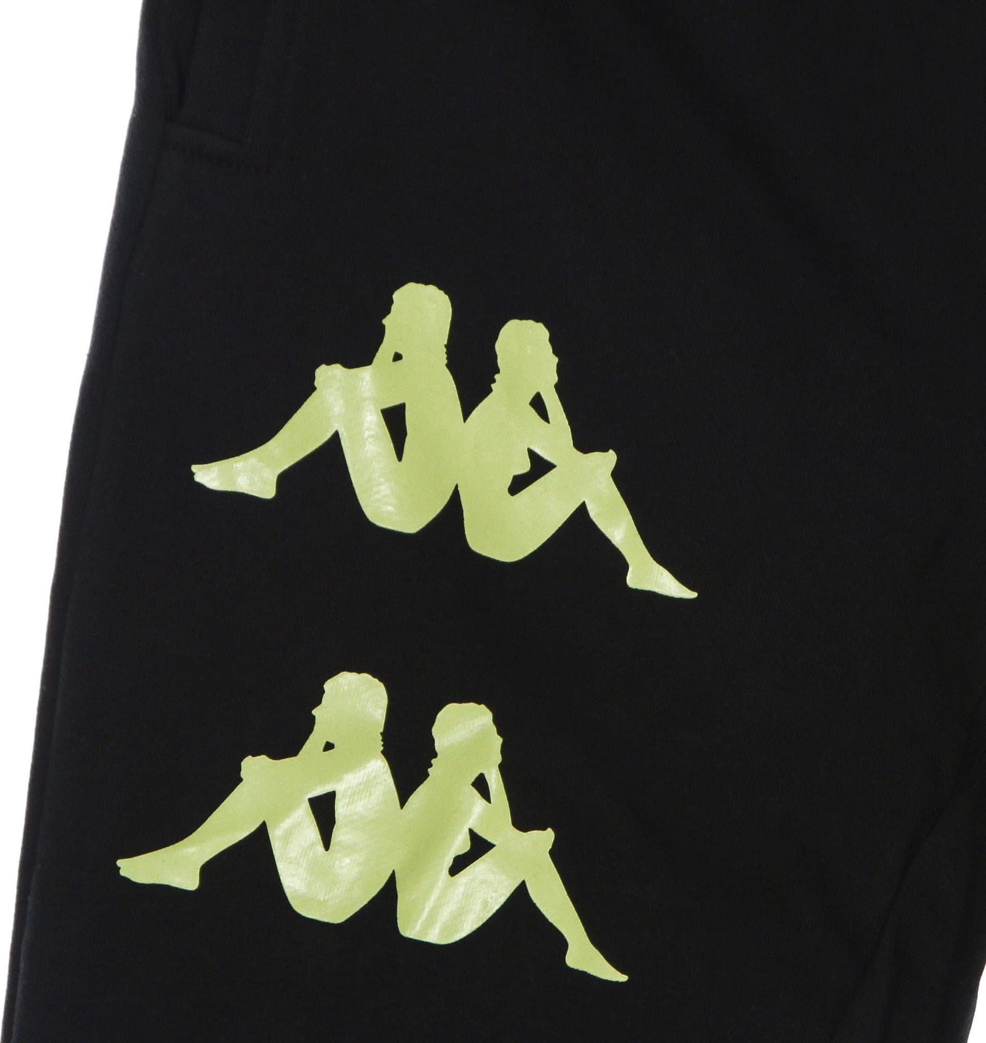 KAPPA Pantalone Tuta Leggero Uomo Authentic Fab Black/green Lime da uomo in Pantaloni sportivi Drestige - Casamassima, commercioVirtuoso.it