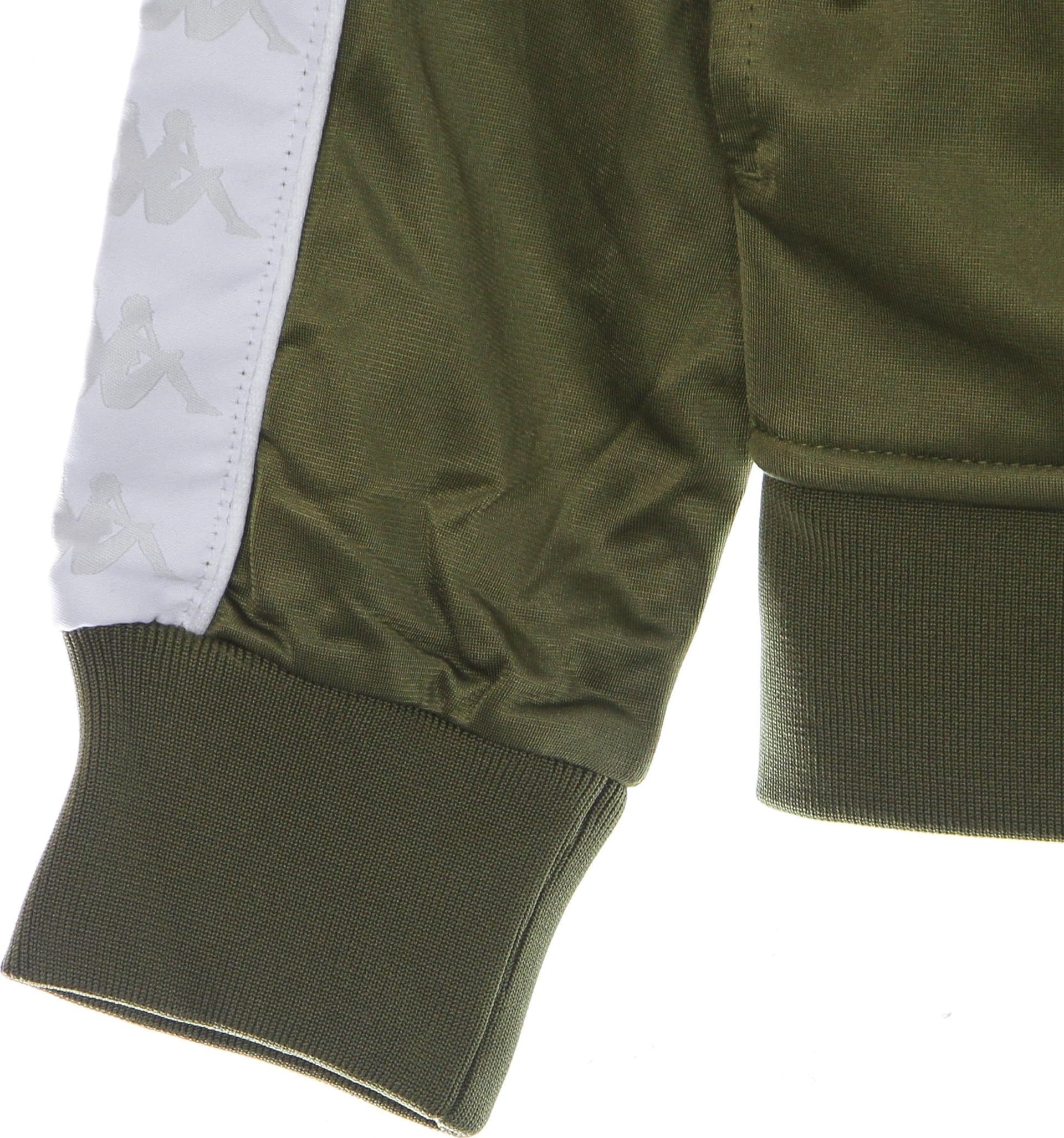 KAPPA Giacca Tuta Uomo Banda Anniston Slim Green Military/white da uomo in Giacche sportive e tecniche Drestige - Casamassima, commercioVirtuoso.it