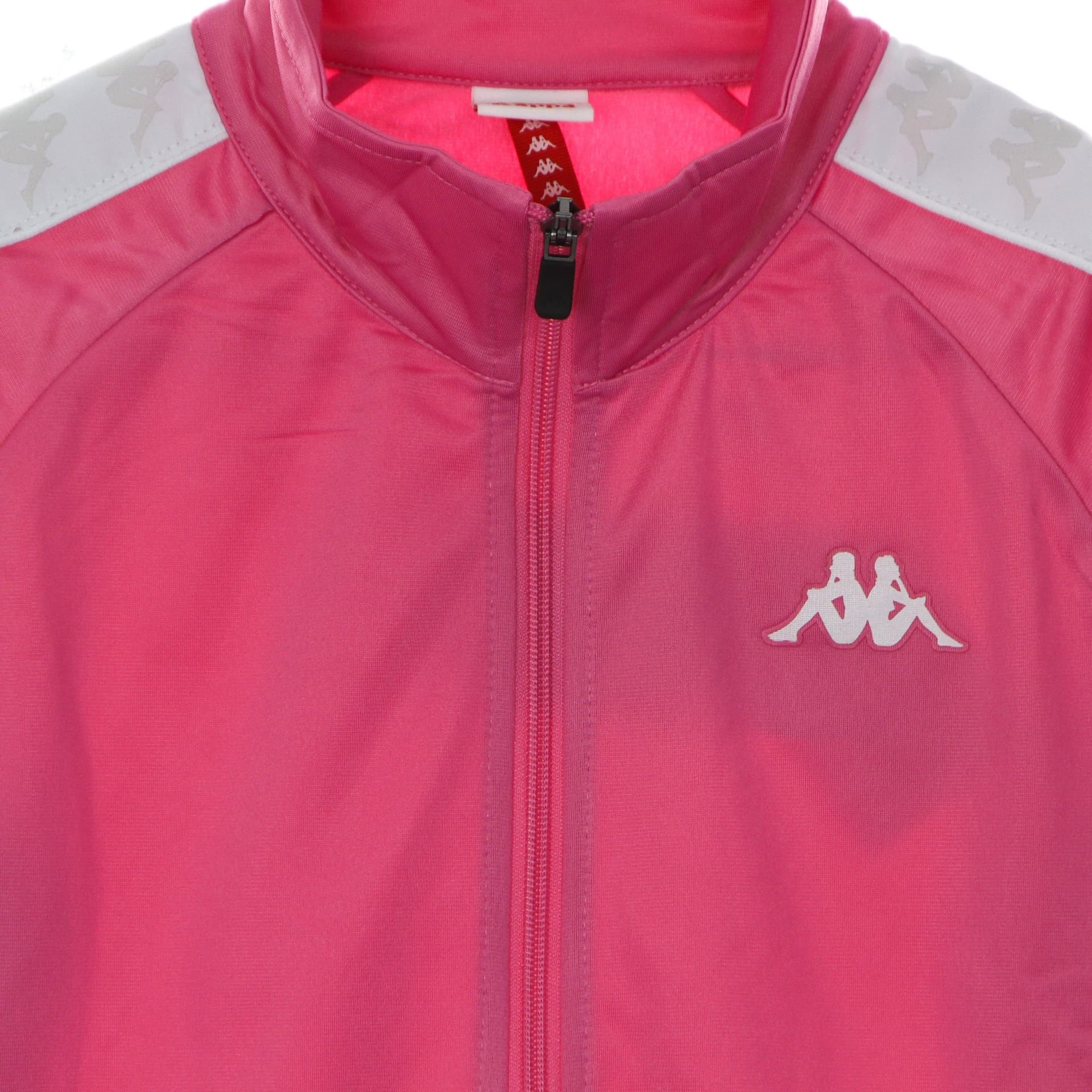 KAPPA Giacca Tuta Donna Banda Wanniston Slim Fuchsia Lt/white da donna in Felpe senza cappuccio Drestige - Casamassima, commercioVirtuoso.it