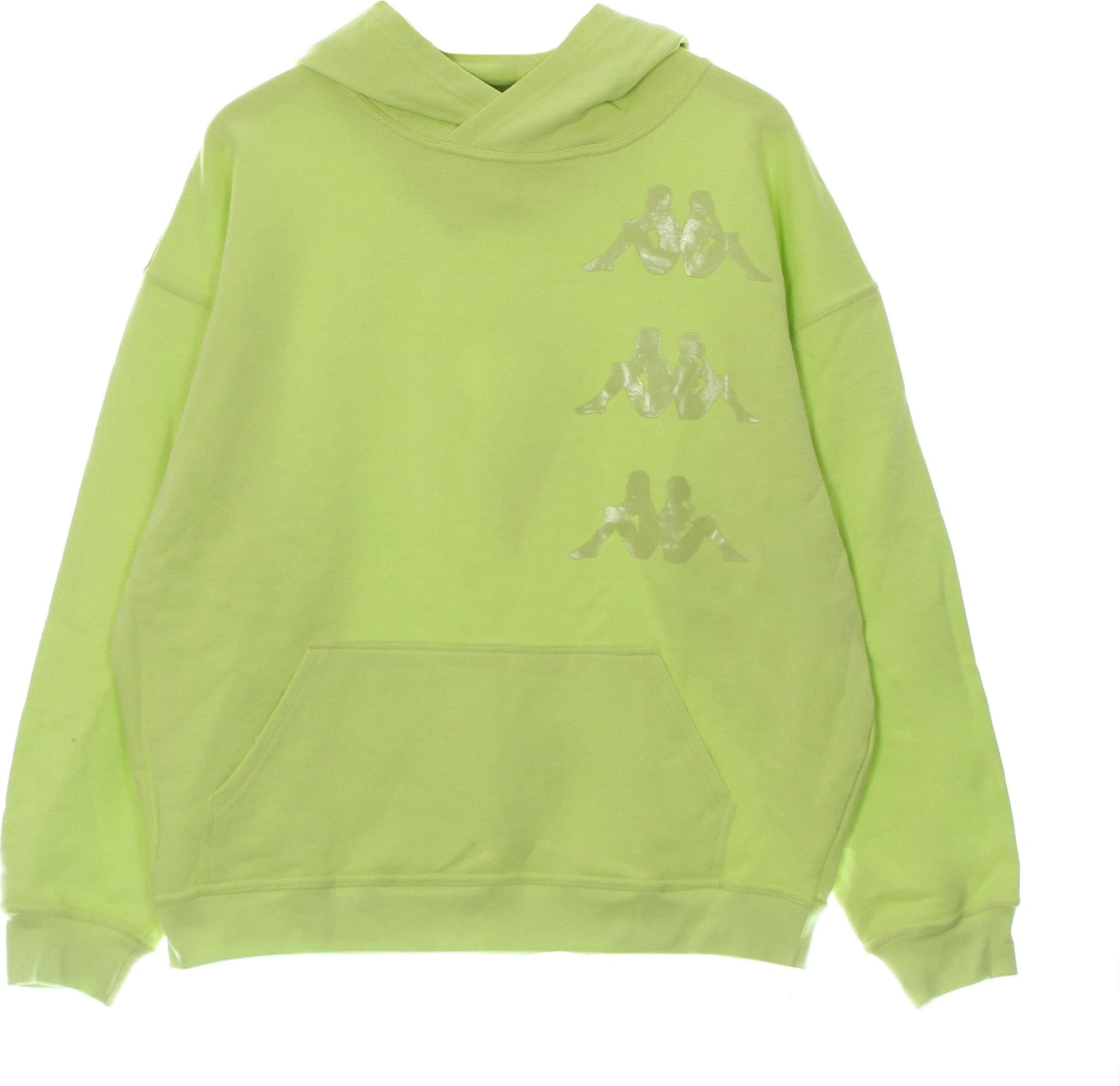 KAPPA Felpa Cappuccio Uomo Authentic Floris Green Lime da uomo in Felpe con cappuccio Drestige - Casamassima, commercioVirtuoso.it