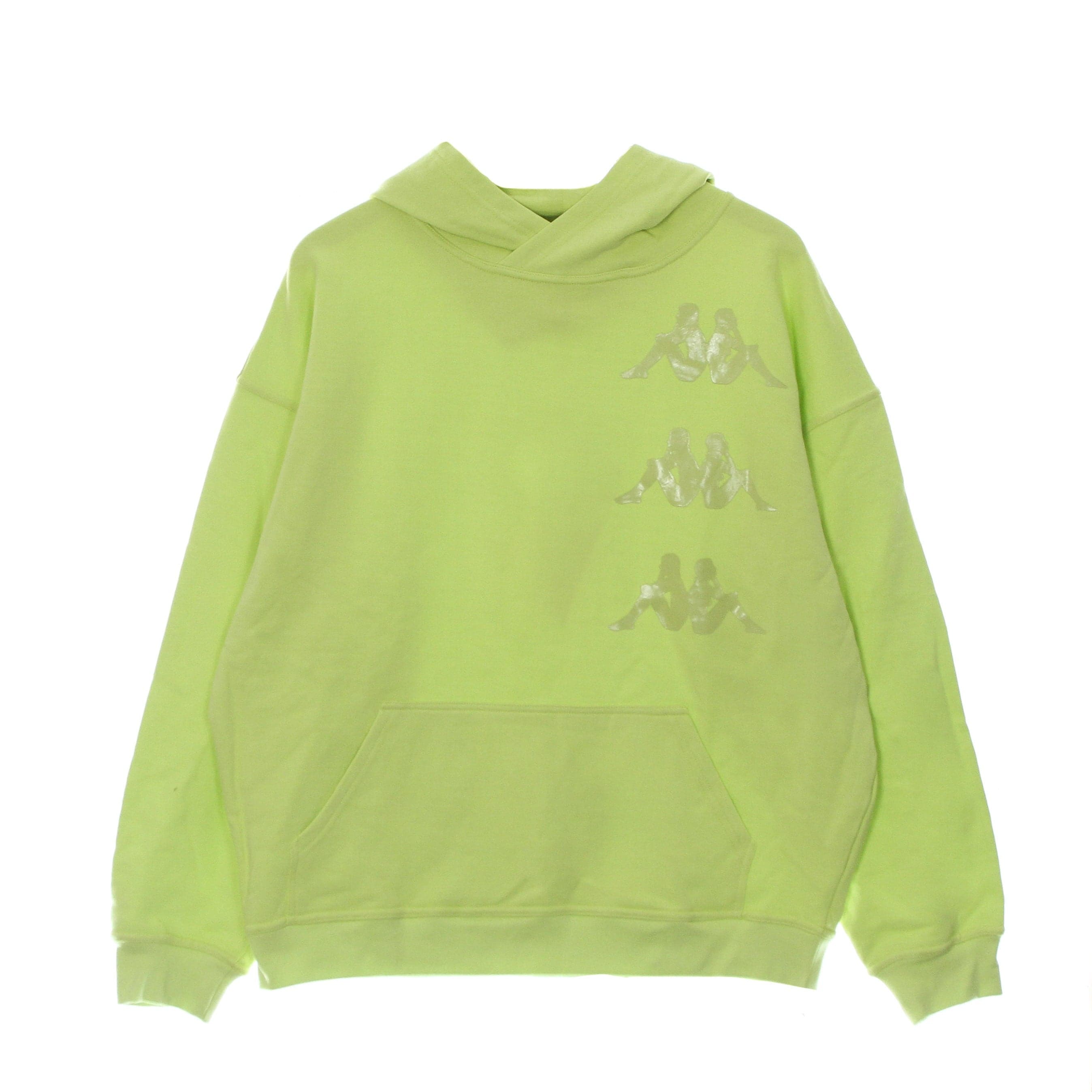 KAPPA Felpa Cappuccio Uomo Authentic Floris Green Lime da uomo in Felpe con cappuccio Drestige - Casamassima, commercioVirtuoso.it