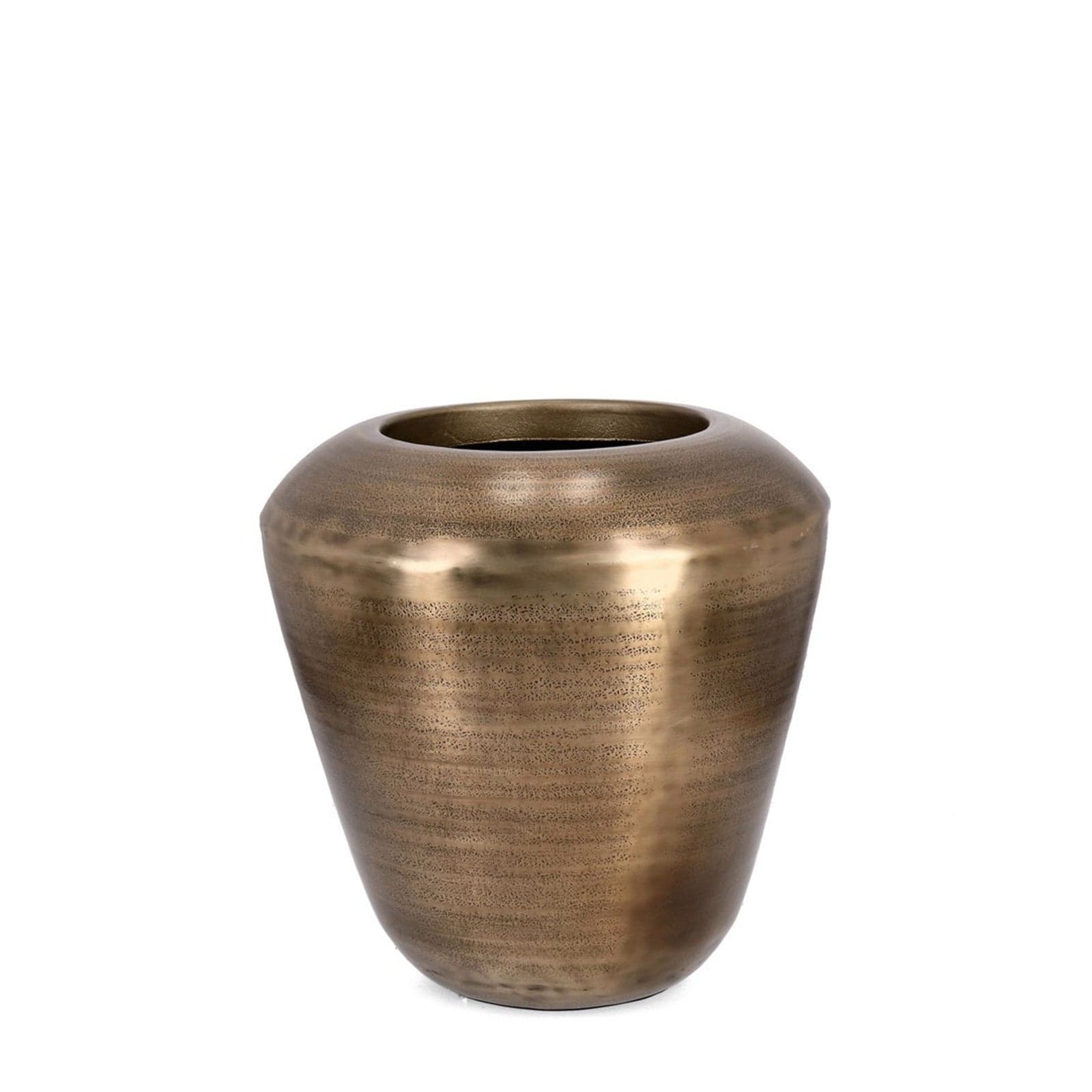 Vaso "Nadu" tondo in metallo per uso interno ed esterno h 50 cm - 4