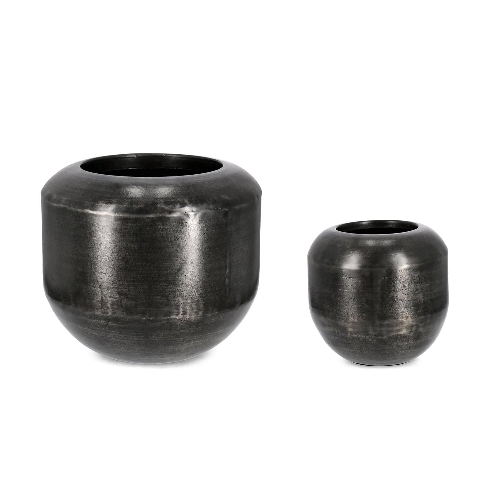 Vaso "Nadu" in metallo per uso interno ed esterno set da 2 - 5