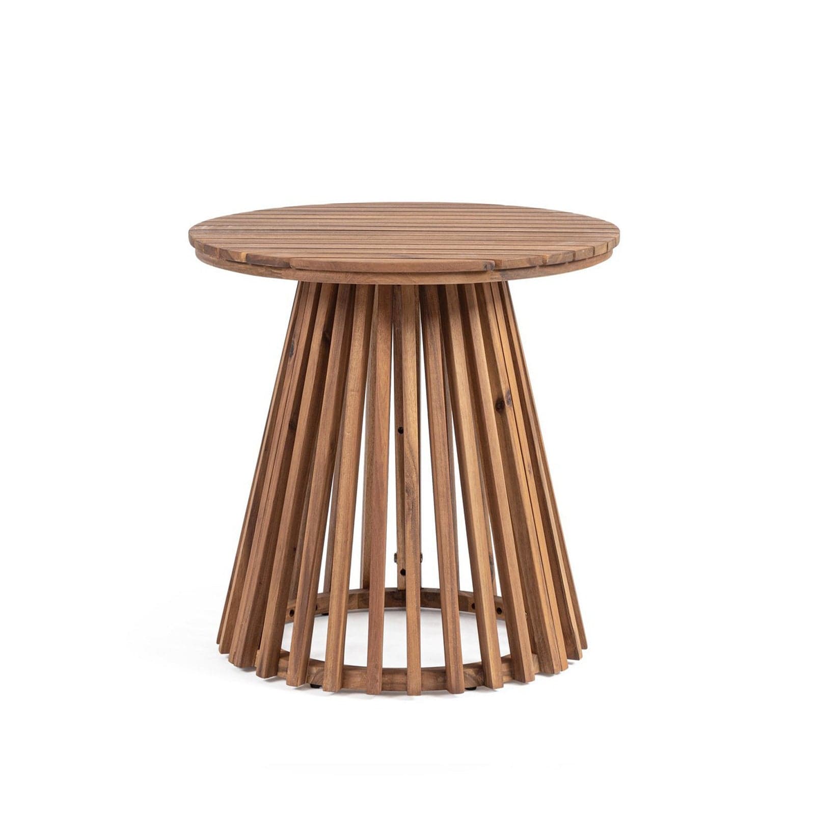 Tavolino "Rodano" struttura in legno di acacia per arredo casa - 4